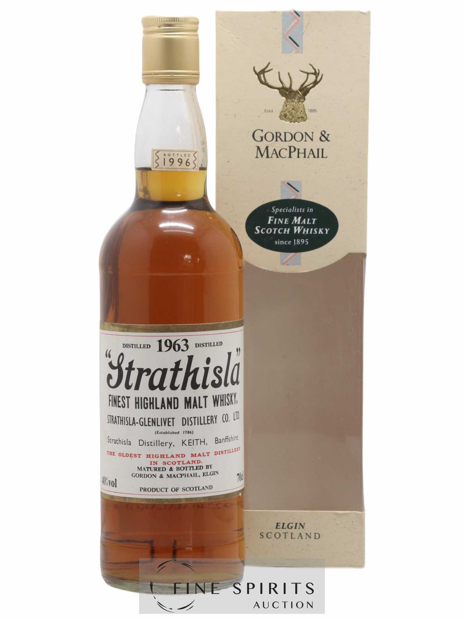 Strathisla 1963 Gordon & MacPhail bottled 1996 - Posten von 1 Flasche - 0