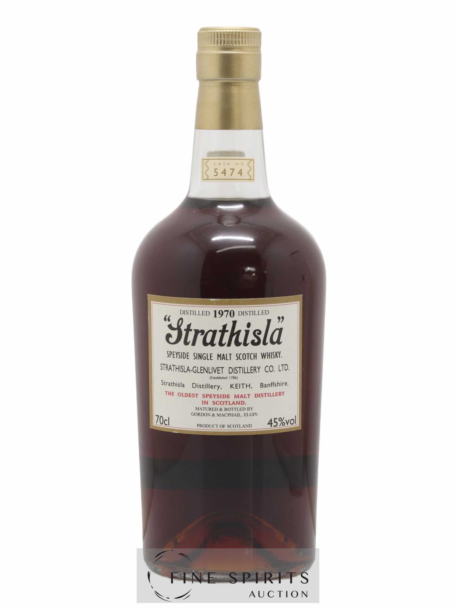 Strathisla 1970 Gordon & MacPhail Cask n°5474 - bottled 2010 - Lot de 1 bouteille - 1