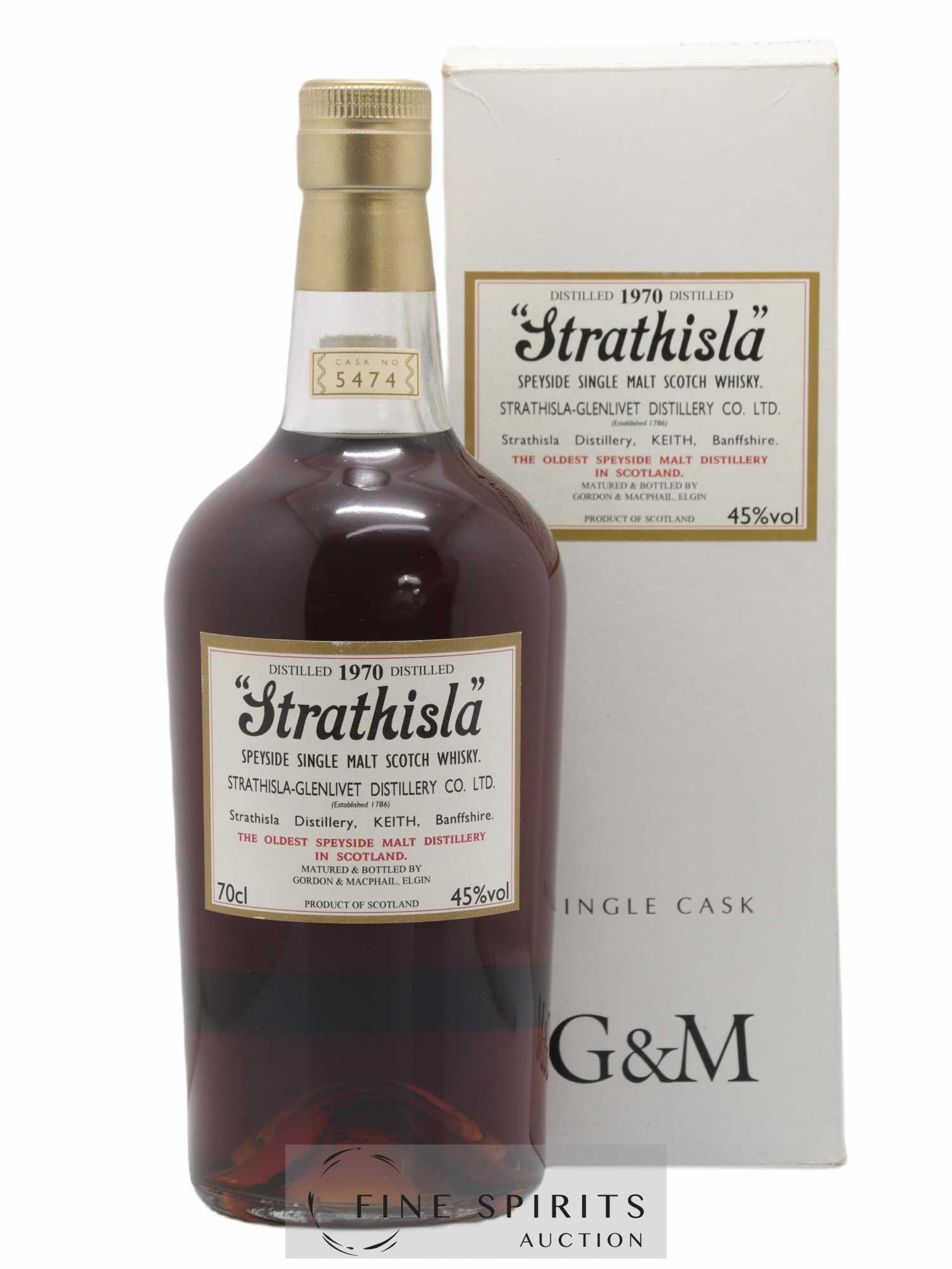 Strathisla 1970 Gordon & MacPhail Cask n°5474 - bottled 2010 - Lot de 1 bouteille - 0