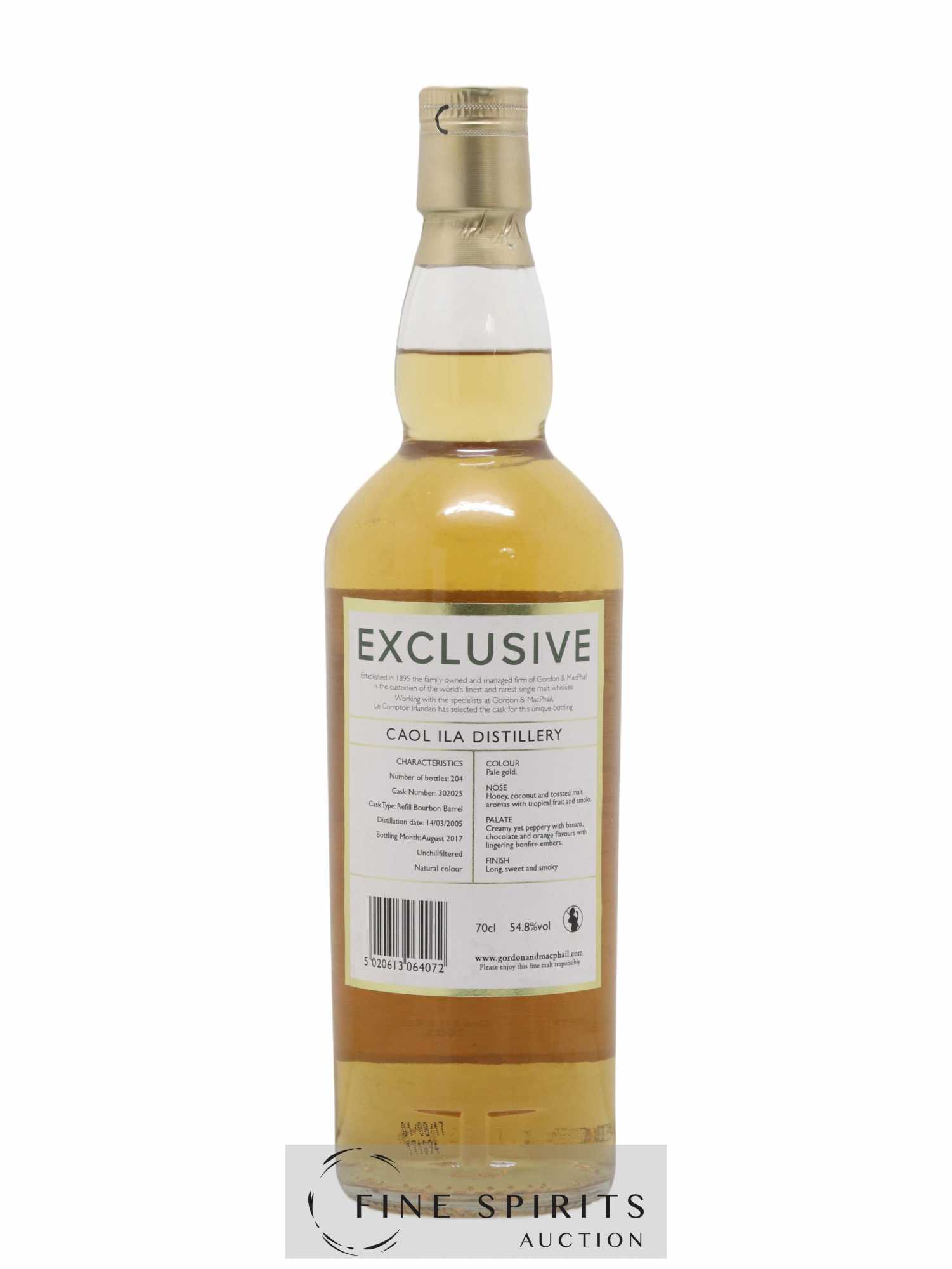 Caol Ila 2005 Gordon & MacPhail Exclusive Cask n°302025 - bottled 2017 Le Comptoir Irlandais - Posten von 1 Flasche - 2