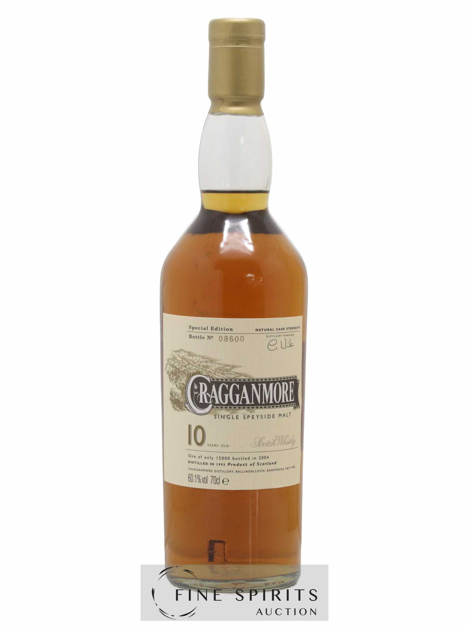 Cragganmore 10 years 1993 Of. One of 15000 - bottled 2004 Special Edition - Lot of 1 bottle - 1