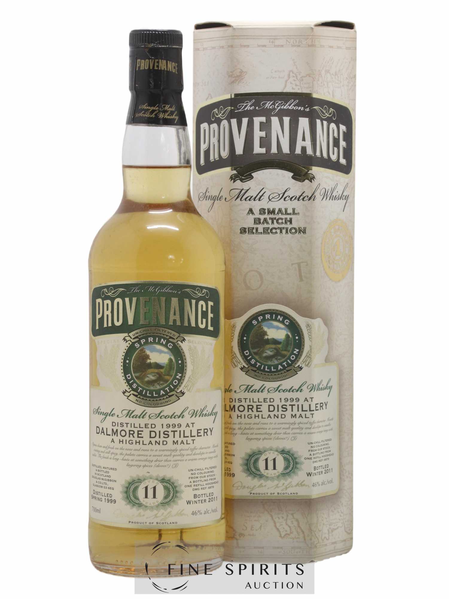 Dalmore 11 years 1999 Douglas McGibbon Provenance Spring Distillation - DMG Ref 6879 - bottled 2011 Special Selection - Lot de 1 bouteille - 0