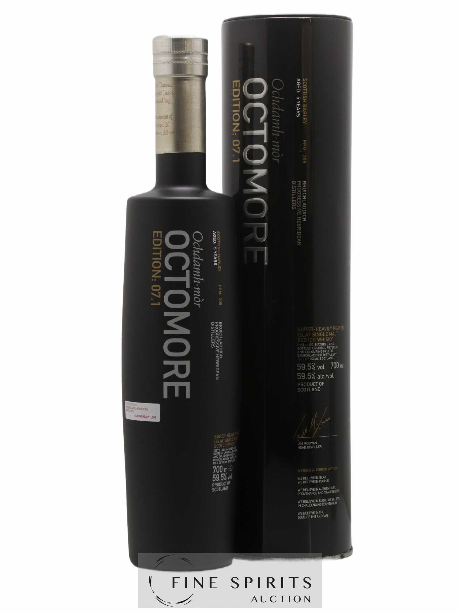 Octomore 5 years Of. Edition 07.1 Super-Heavily Peated Limited Edition - Lot de 1 bouteille - 0