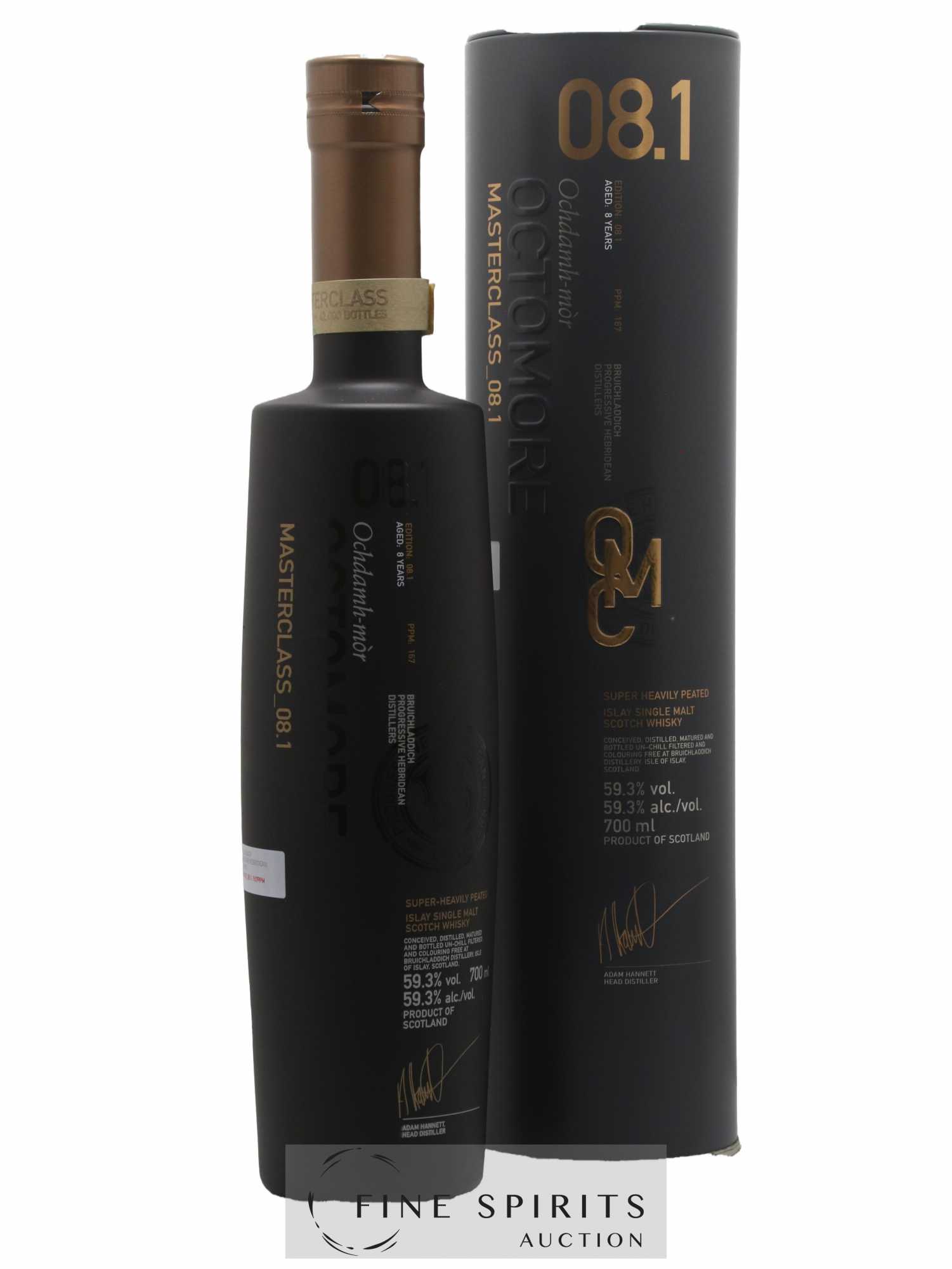 Octomore 8 years Of. Masterclass Edition 08.1 Super-Heavily Peated - One of 42000 Limited Edition - Lot de 1 bouteille - 0