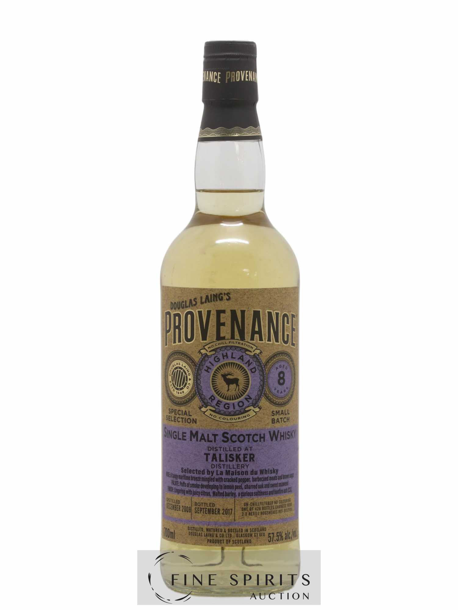 Talisker 8 years 2008 Douglas Laing Small Batch - One of 428 - bottled 2017 LMDW Provenance - Lot de 1 bouteille - 1