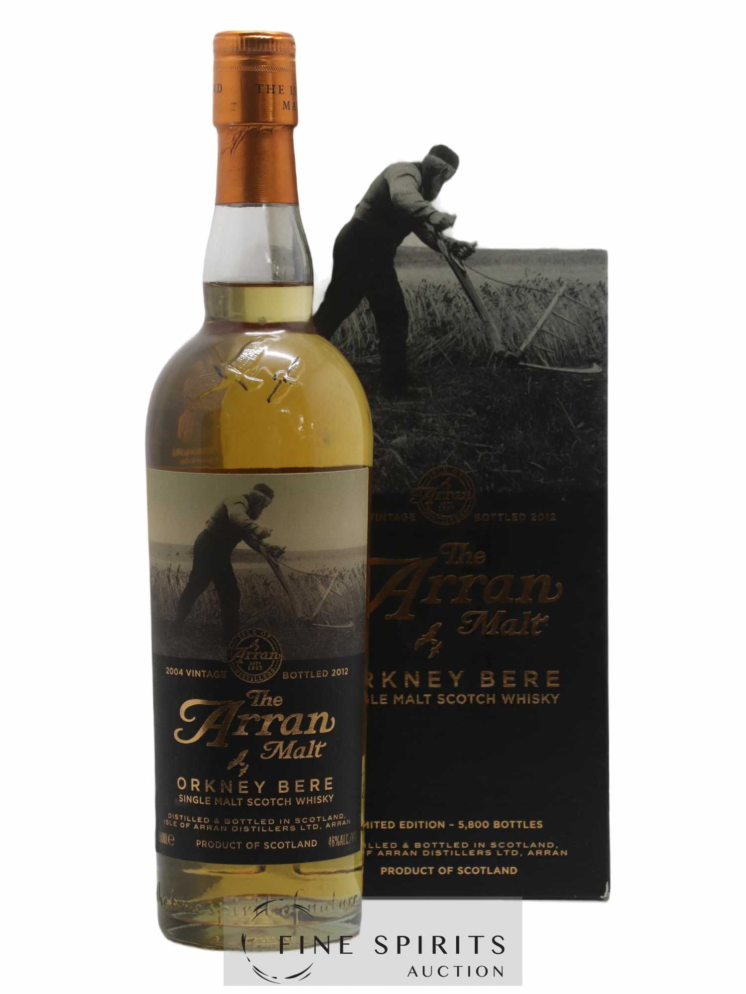 Arran 8 years 2004 Of. Oarkney Bere One of 5800 - bottled 2012 Limited Edition - Lot de 1 bouteille - 0