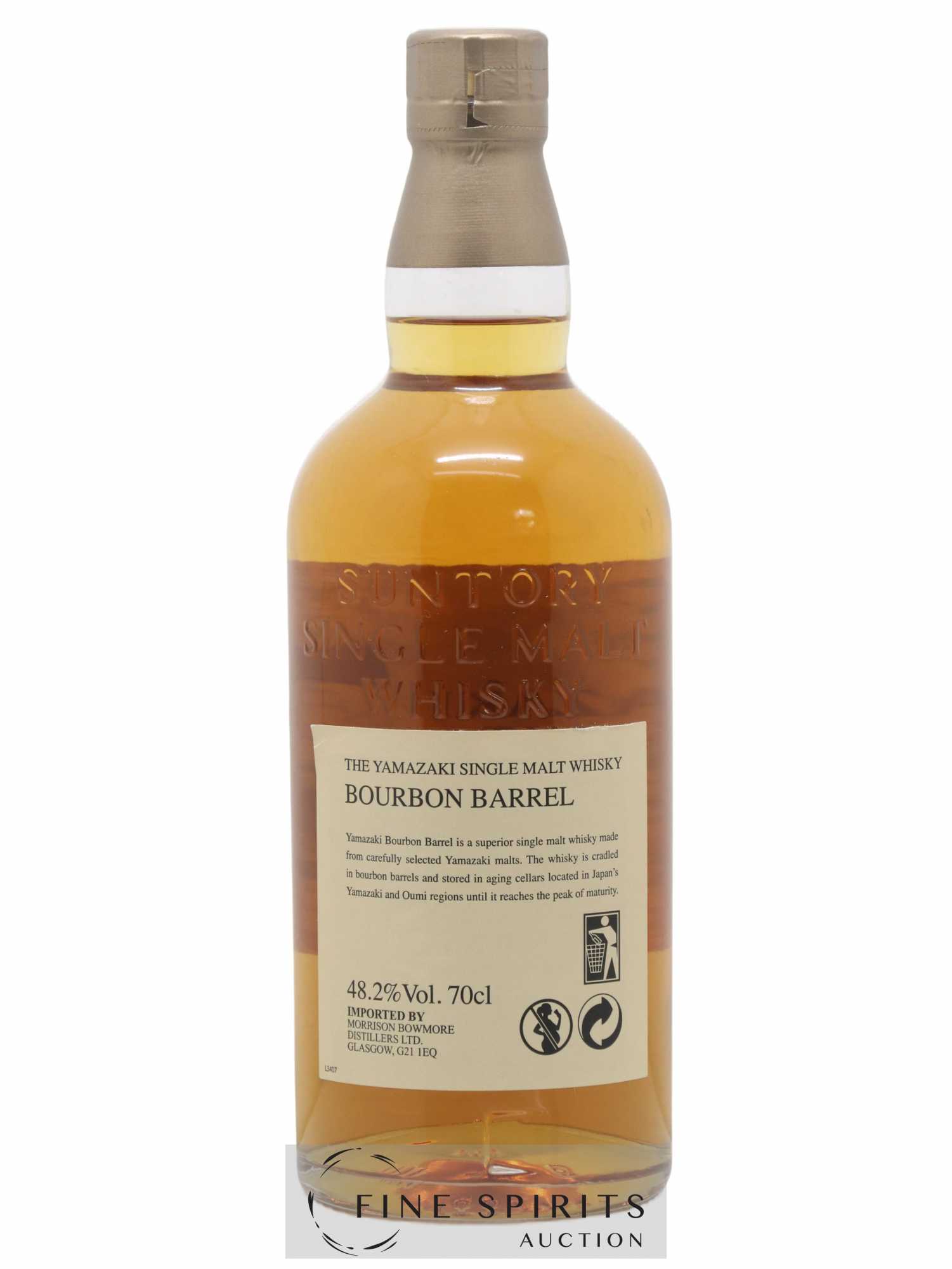 Yamazaki Of. Bourbon Barrel Suntory - Lot de 1 bouteille - 1
