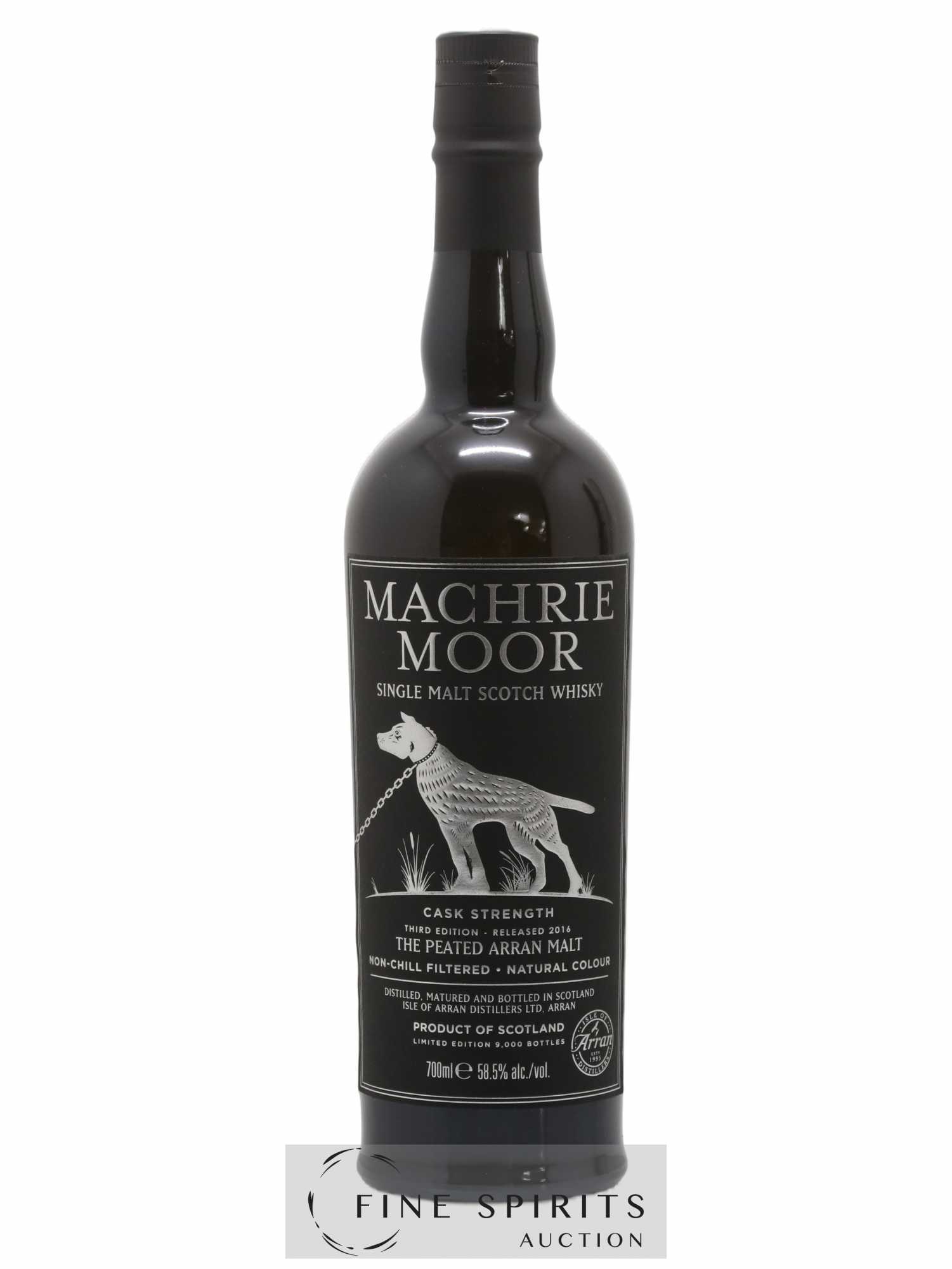 Arran Of. Machrie Moor Cask Strength Third Edition - One of 9000 - Release 2016 Limited Edition - Lot de 1 bouteille - 1