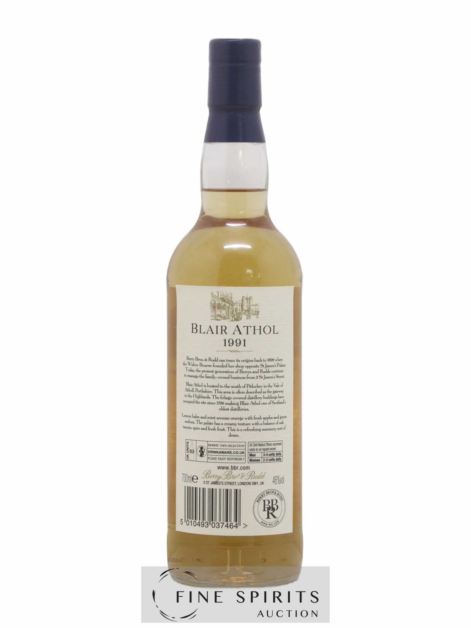 Blair Athol 22 years 1991 Berry Bros & Rudd Cask Ref. 7279 - bottled 2014 - Lot de 1 bouteille - 1