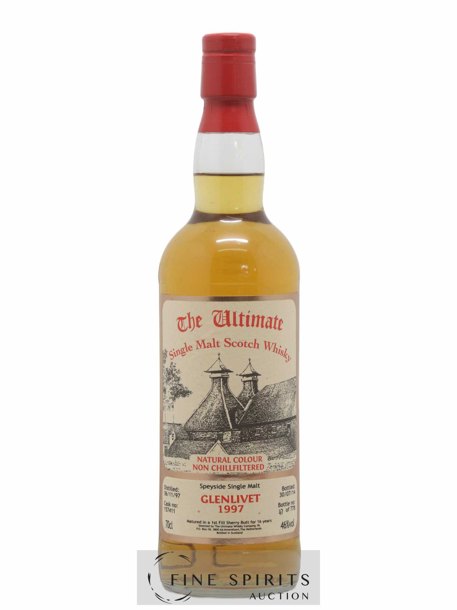 Glenlivet (The) 1997 The Ultimate Whisky Company The Ultimate Cask n°157411 - One of 778 - bottled 2014 the - Lot de 1 bouteille - 0