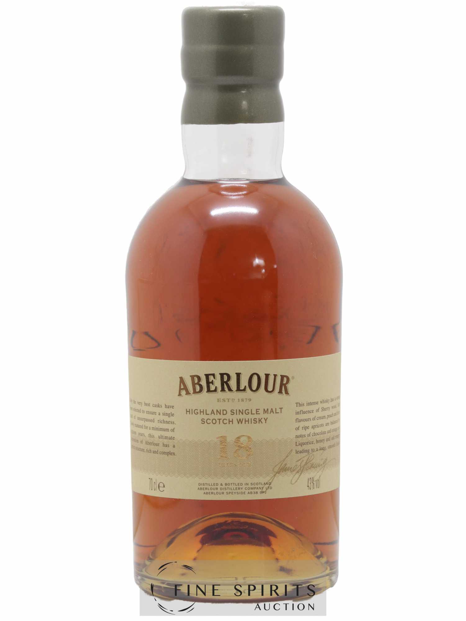 Aberlour 18 years Of. - Lot de 1 bouteille - 0