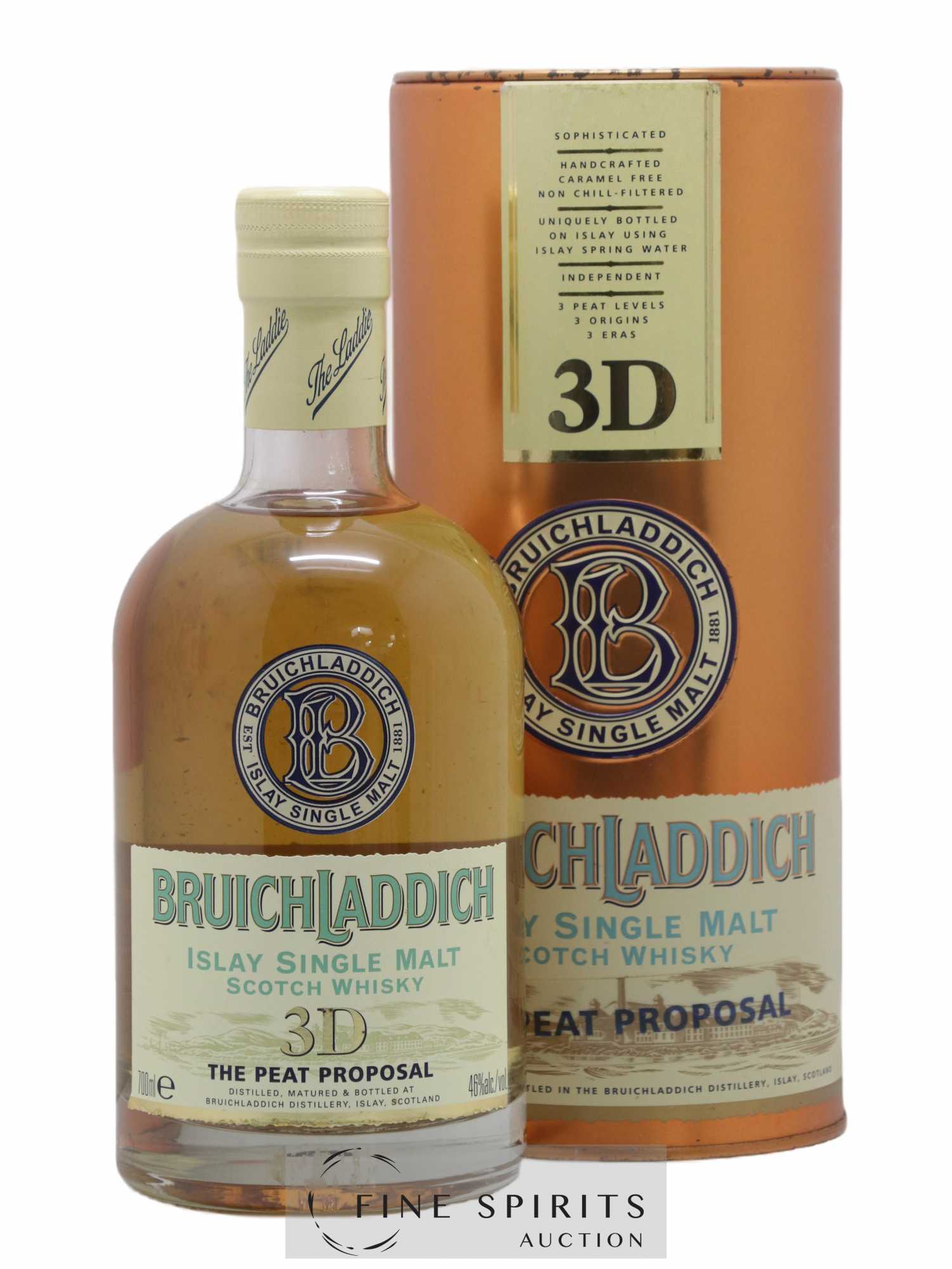 Bruichladdich Of. 3D The Peat Proposal - Lot de 1 bouteille - 0
