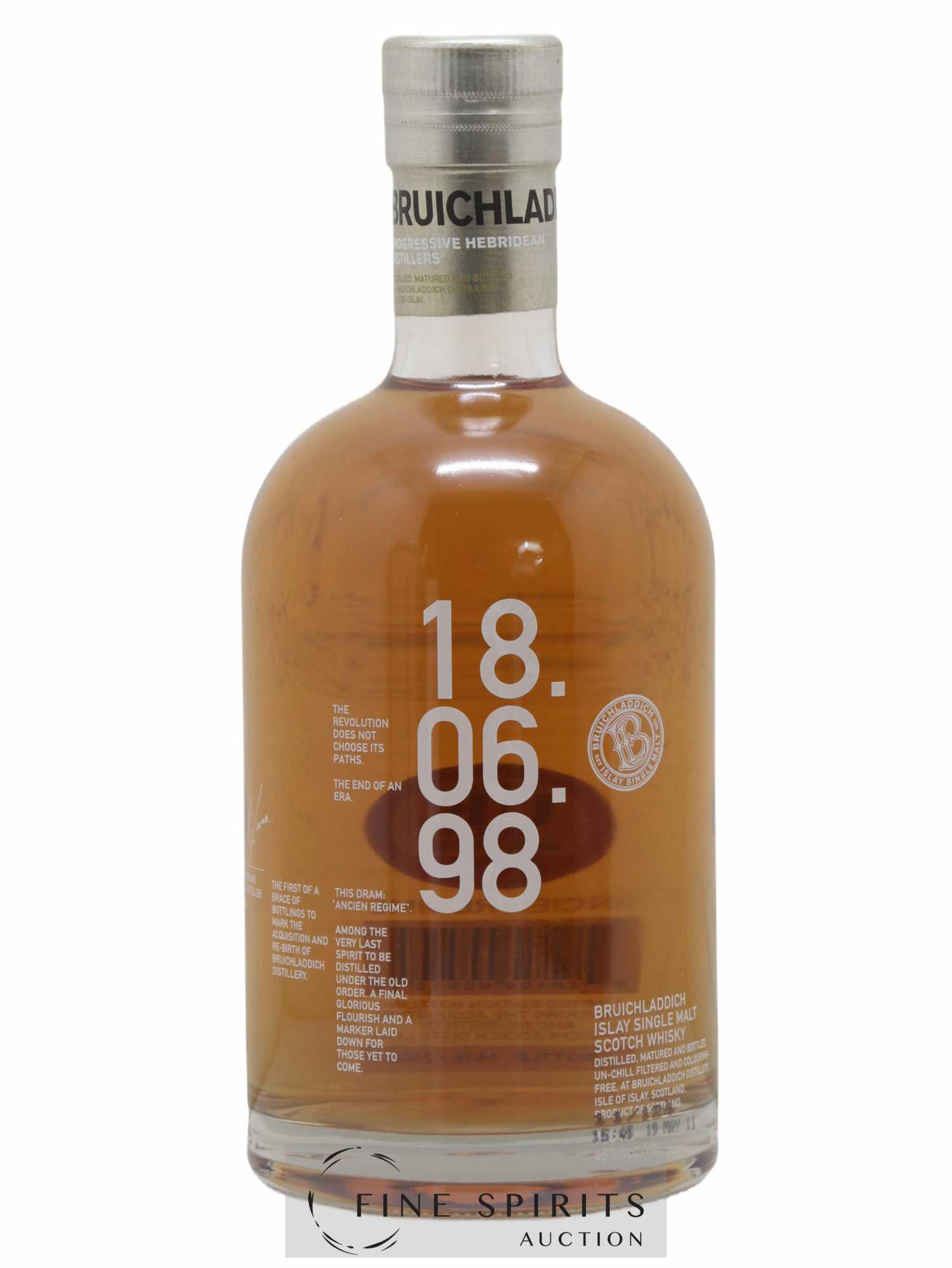 Bruichladdich 1998 Of. Ancien Regime Limited Edition - Lot de 1 bouteille - 1