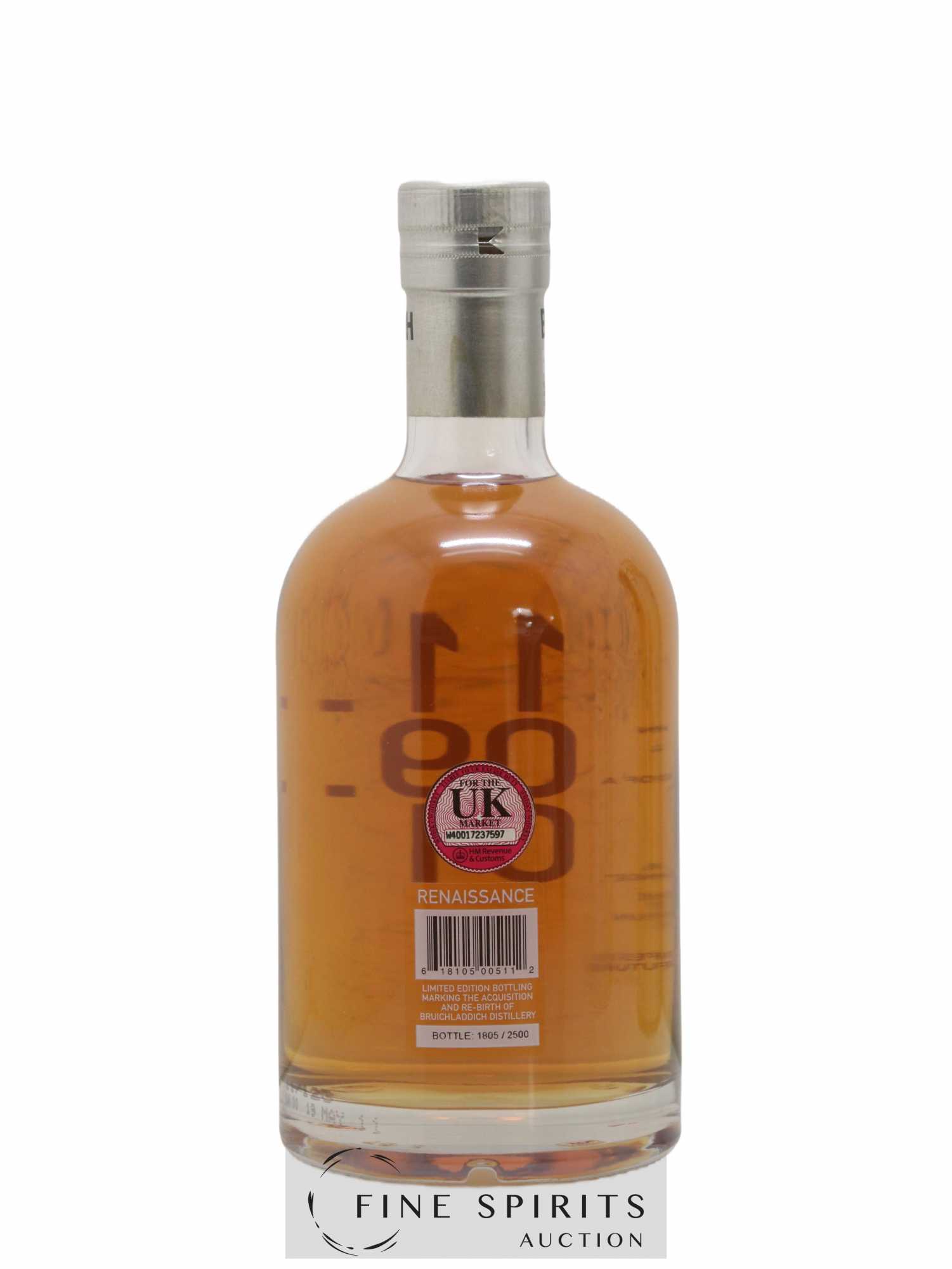 Bruichladdich Of. 11.09.01 - Renaissance One of 2500 Limited Edition - Posten von 1 Flasche - 2
