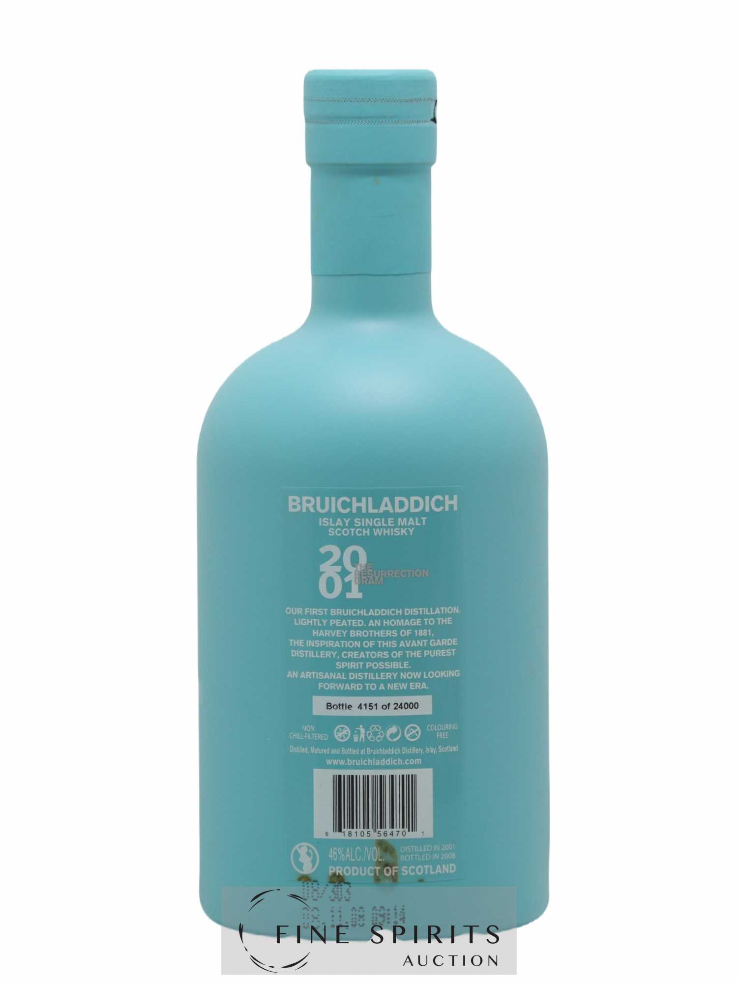 Bruichladdich 2001 Of. The Resurrection Dram One of 24000 - bottled 2008 - Lot de 1 bouteille - 2