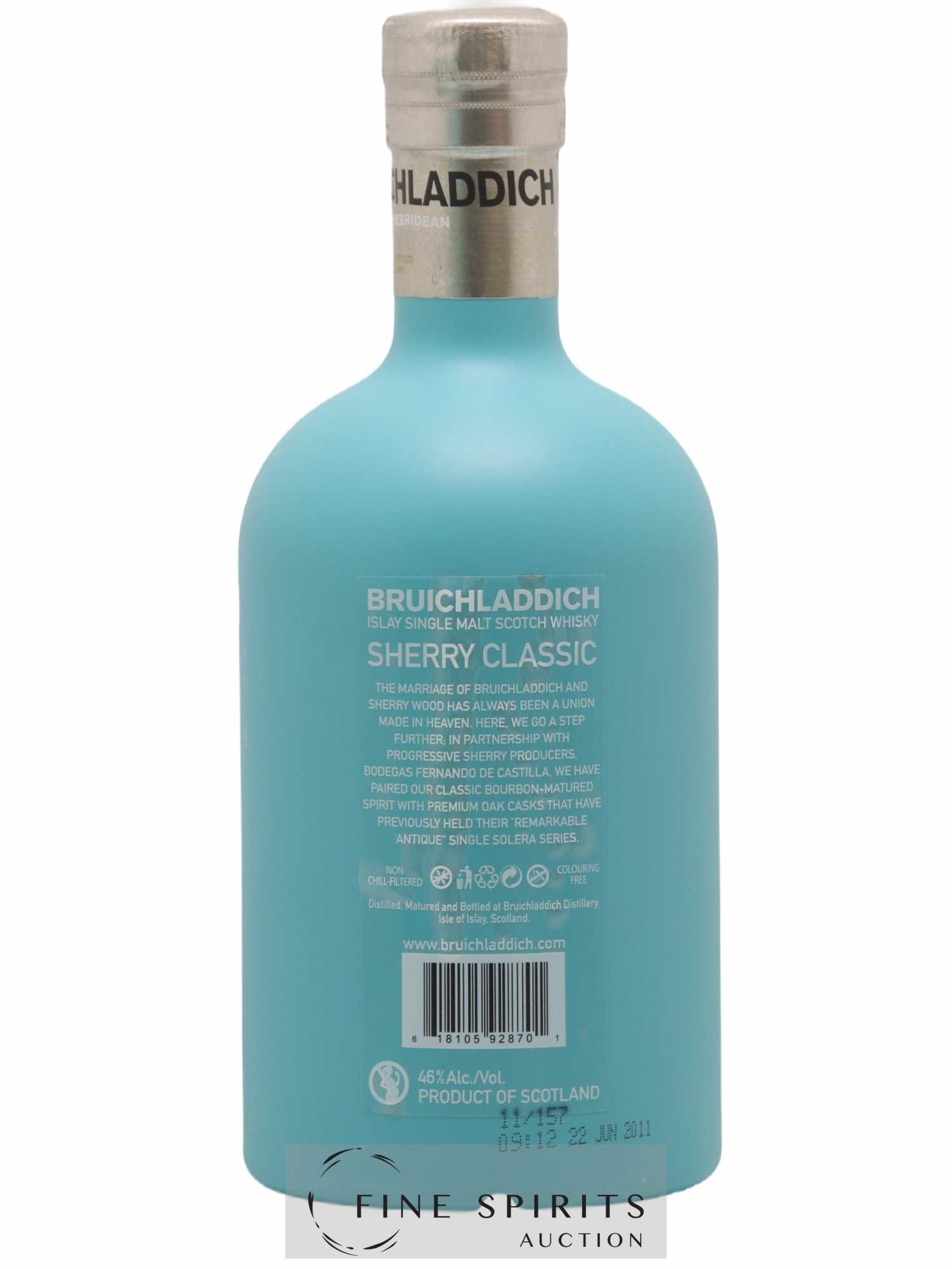 Bruichladdich Of. Sherry Classic - Lot de 1 bouteille - 2