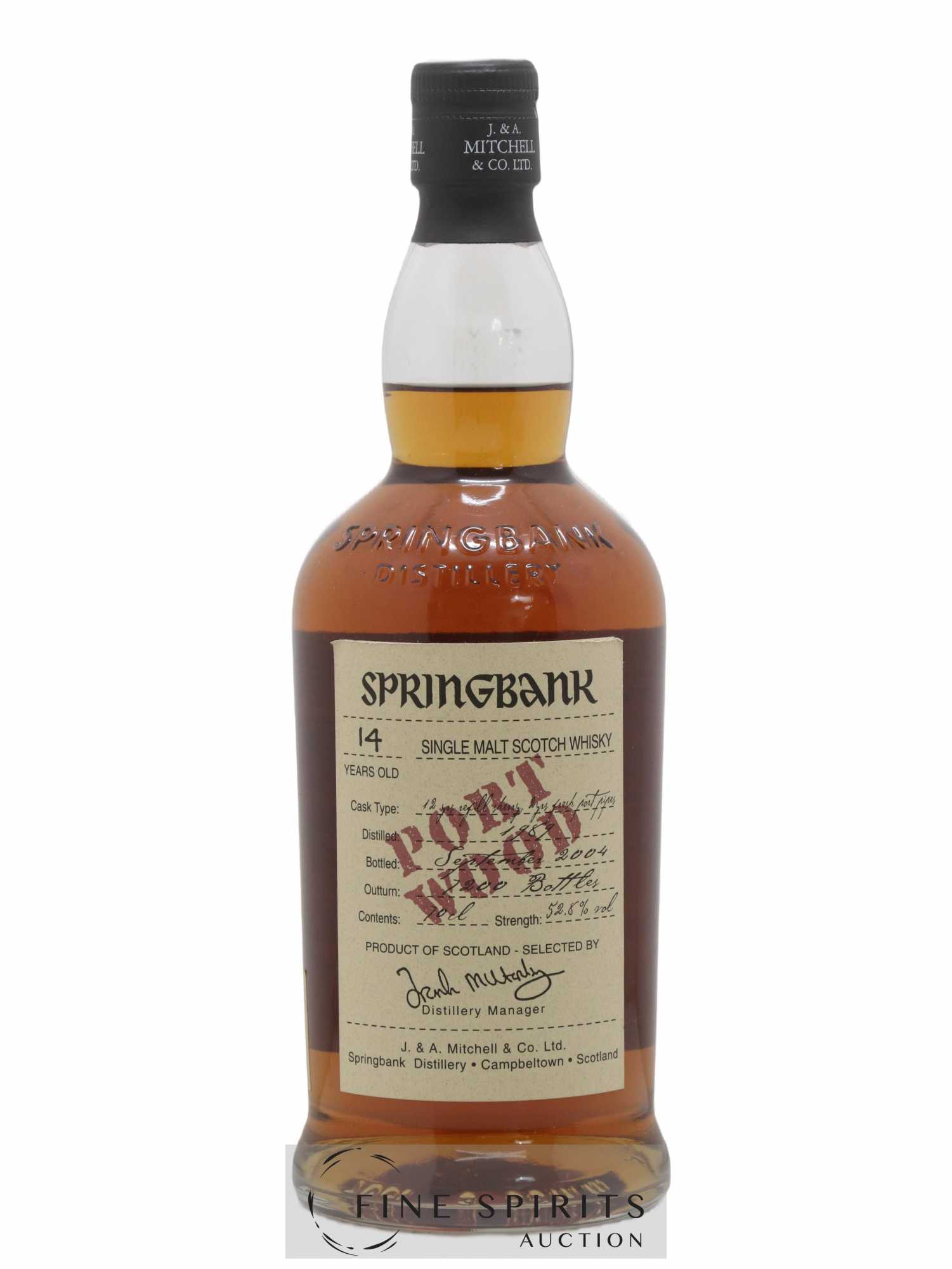 Springbank 14 years 1989 Of. Port Wood One of 7200 - bottled 2004 Wood Expressions - Lot de 1 bouteille - 0