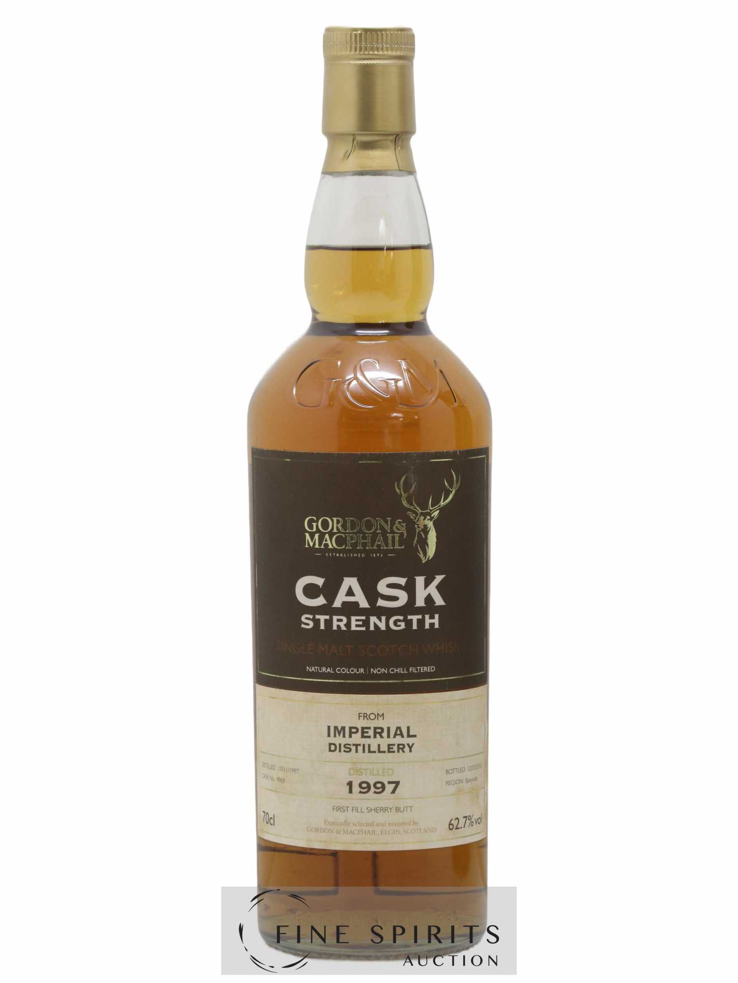 Imperial 1997 Gordon & MacPhail Cask n°4969 - bottled 2010 - Lot de 1 bouteille - 1