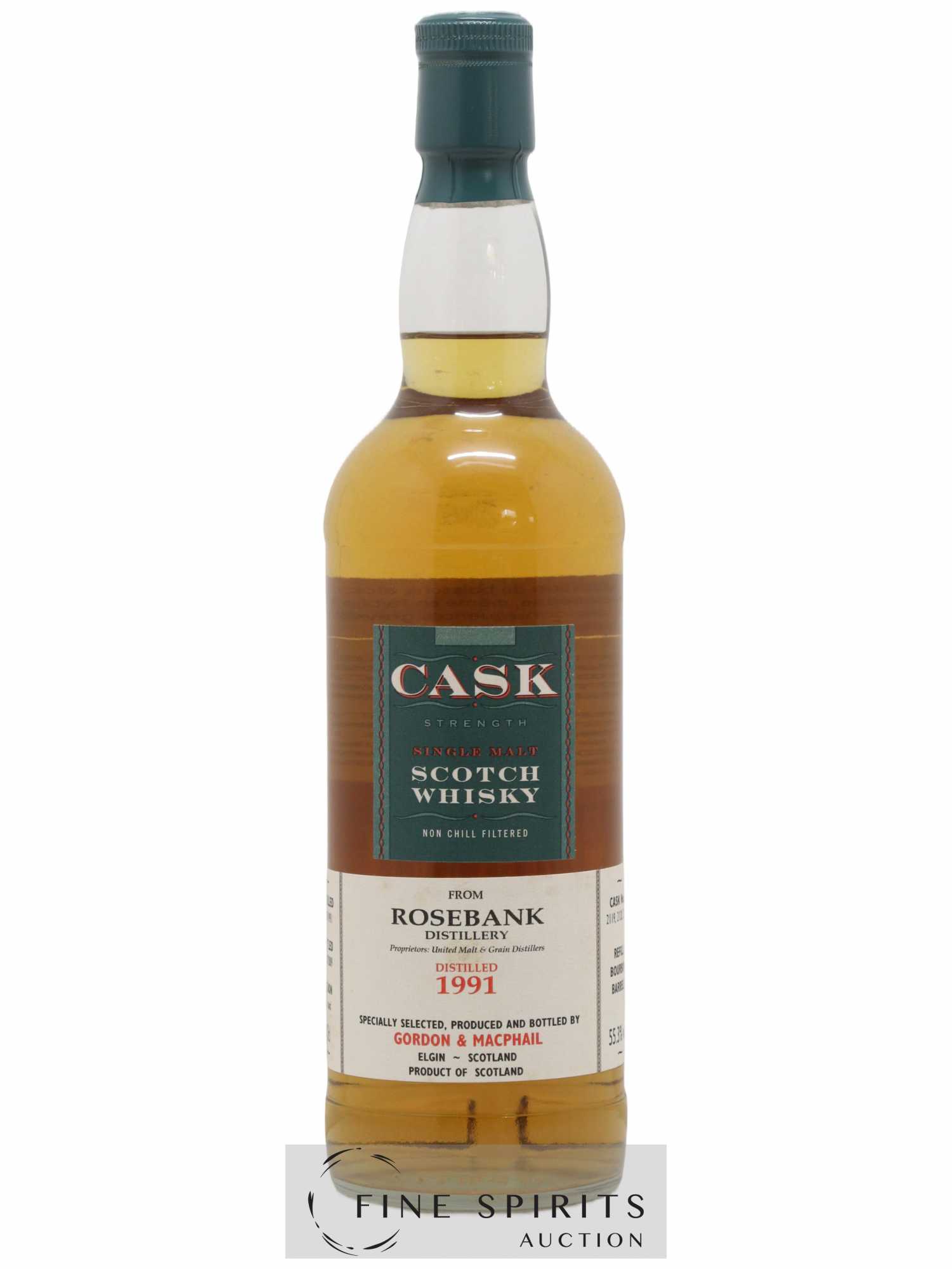 Rosebank 1991 Gordon & MacPhail Cask Strength Casks 2119-20-21 - bottled 2009 - Posten von 1 Flasche - 1