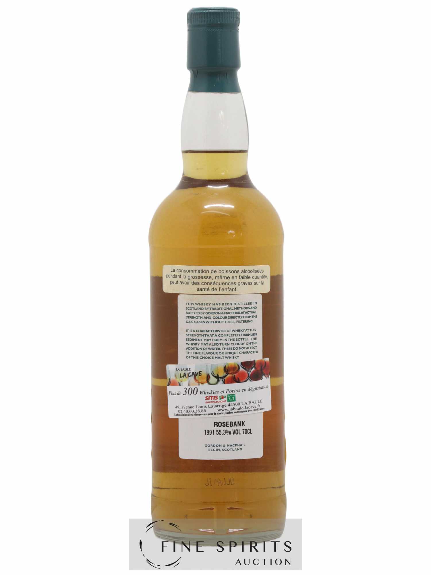 Rosebank 1991 Gordon & MacPhail Cask Strength Casks 2119-20-21 - bottled 2009 - Posten von 1 Flasche - 2