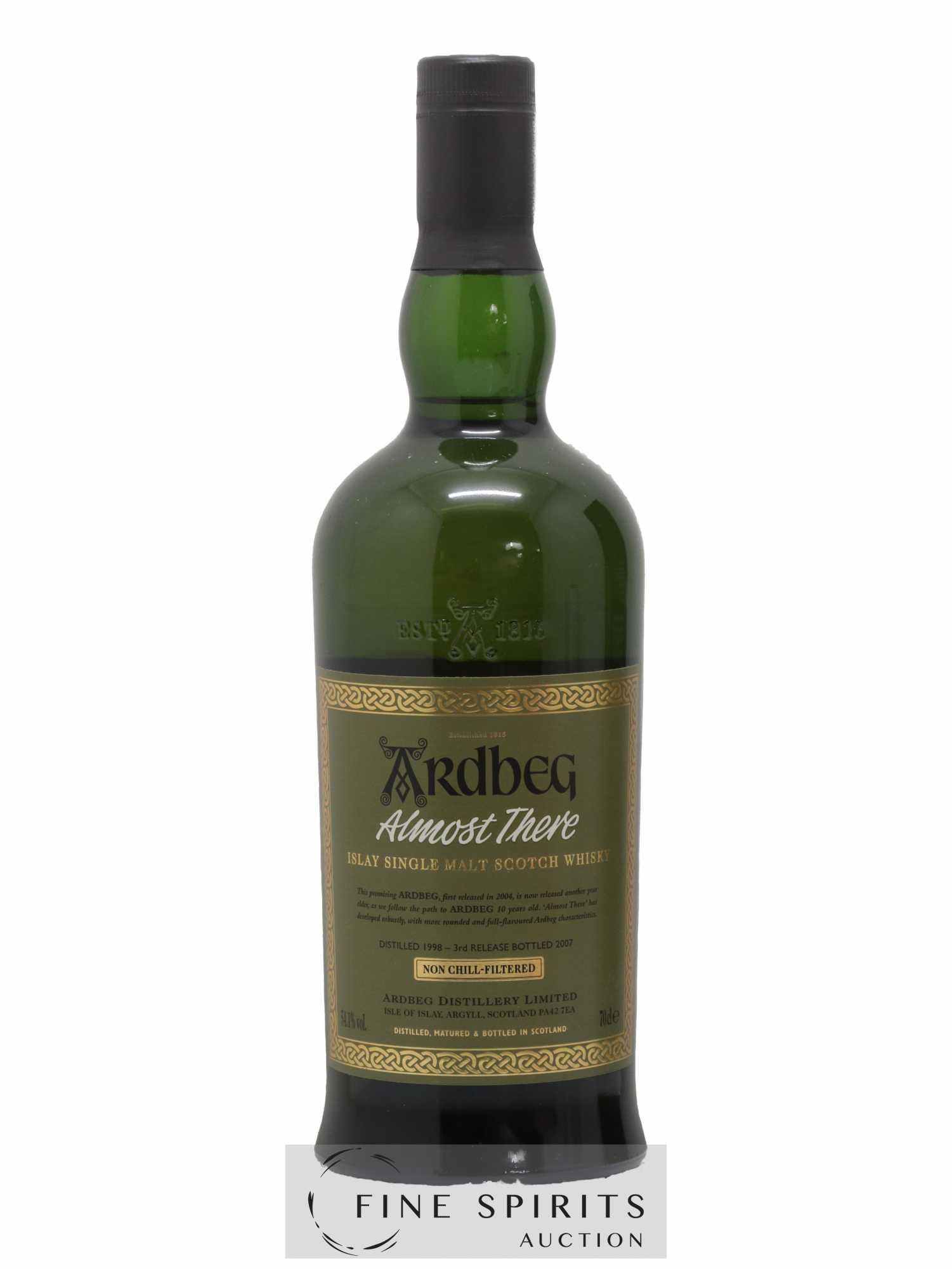 Ardbeg 1998 Of. Almost There 3rd Release - Committee Approved - bottled 2007 - Lot de 1 bouteille - 1