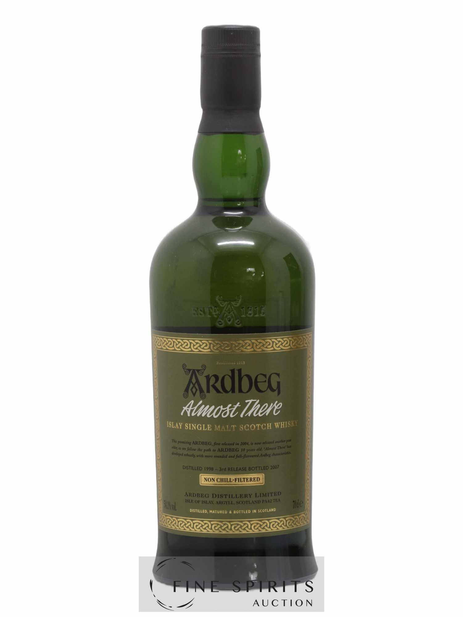 Ardbeg 1998 Of. Almost There 3rd Release - Committee Approved - bottled 2007 - Lot de 1 bouteille - 1