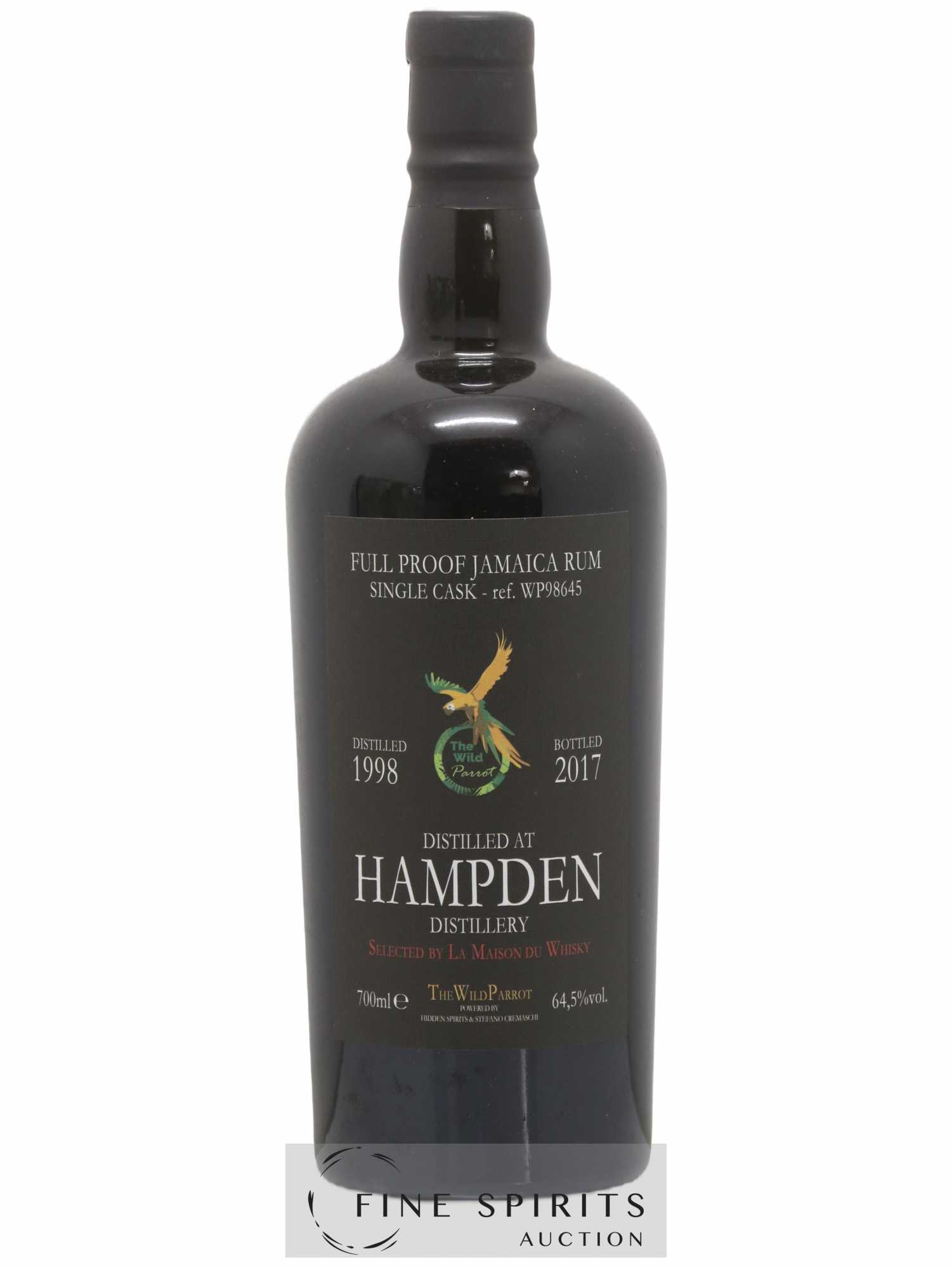 Hampden 1998 Hidden Spirits The Wild Parrot Single Cask n°WP98645 - bottled 2017 LMDW - Lot de 1 bouteille - 1