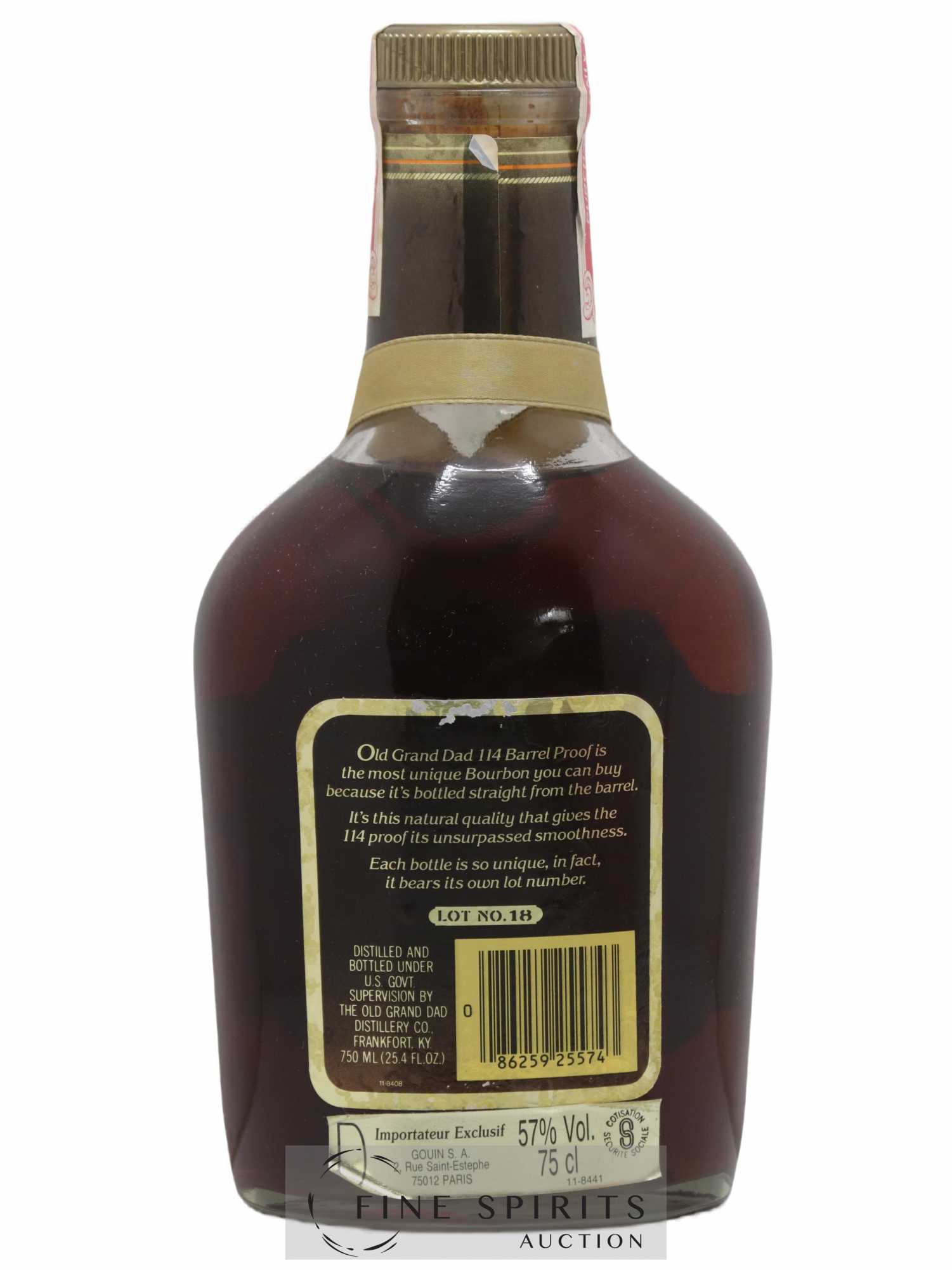 Old Grand Dad Of. 114 Barrel Proof - Lotto di 1 bottiglia - 1