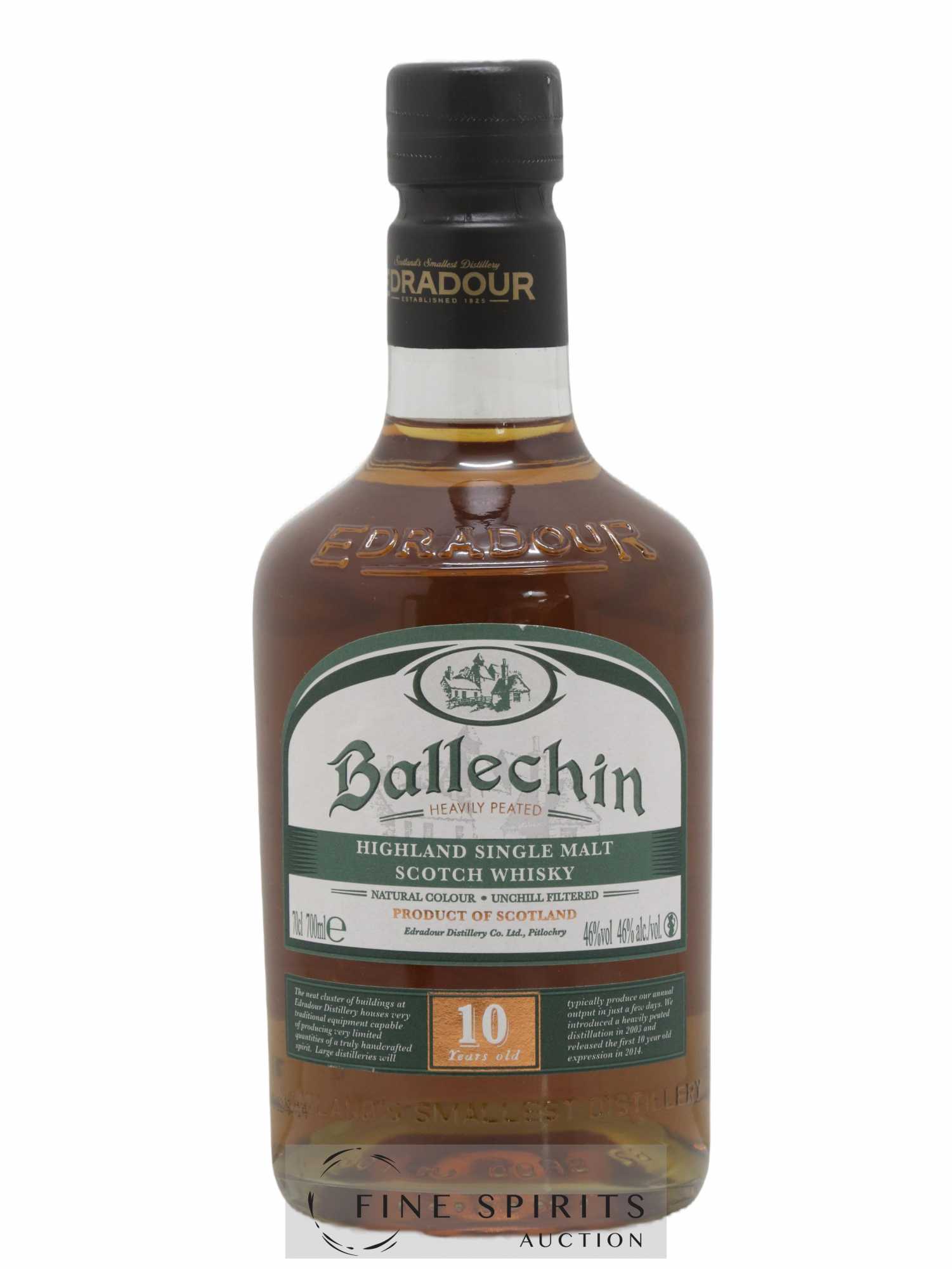 Ballechin 10 years Of. Heavily Peated - Lot de 1 bouteille - 1