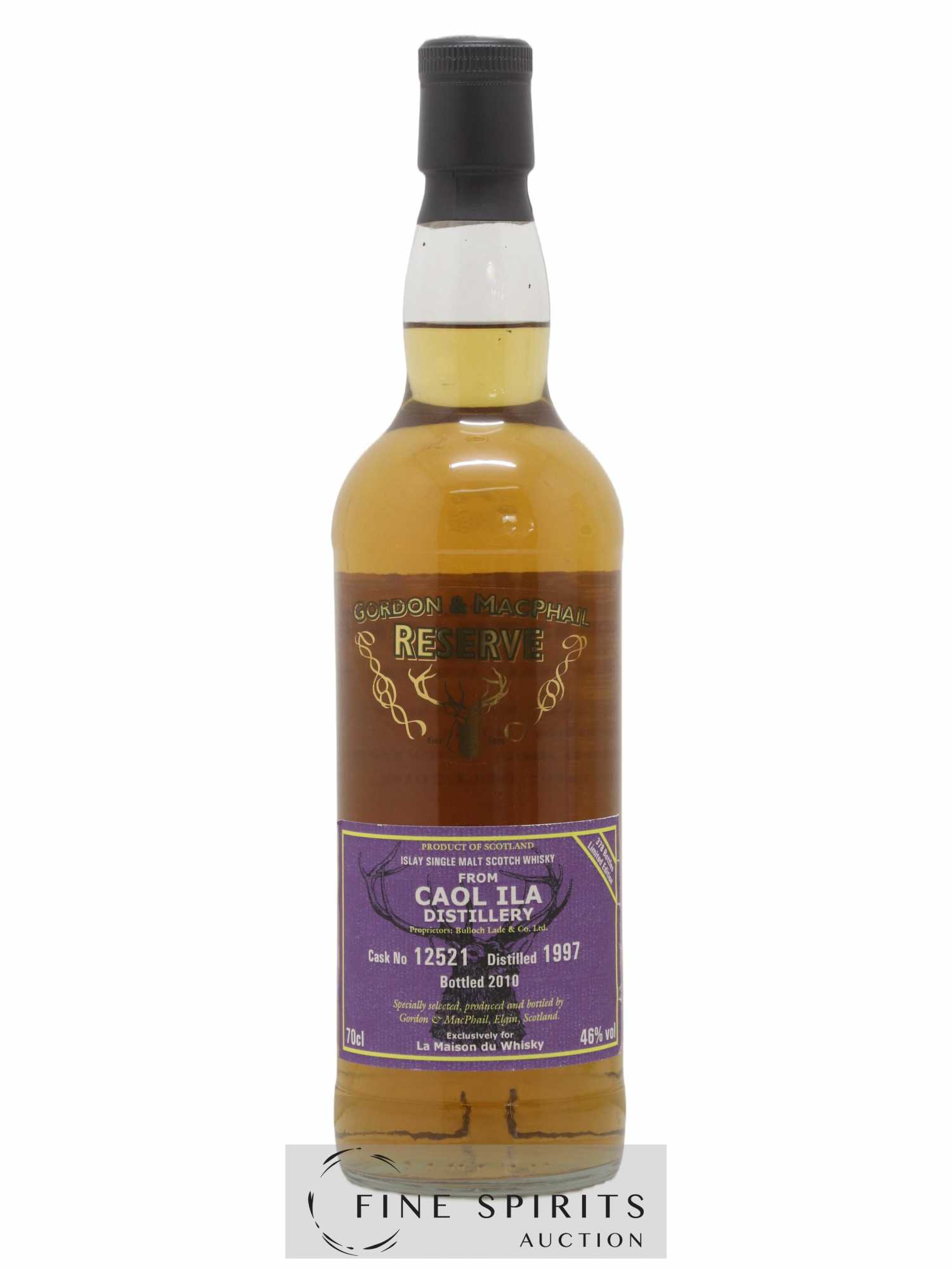 Caol Ila 1997 Gordon & MacPhail Reserve Cask n°12521 - One of 378 - bottled 2010 LMDW - Lot de 1 bouteille - 1