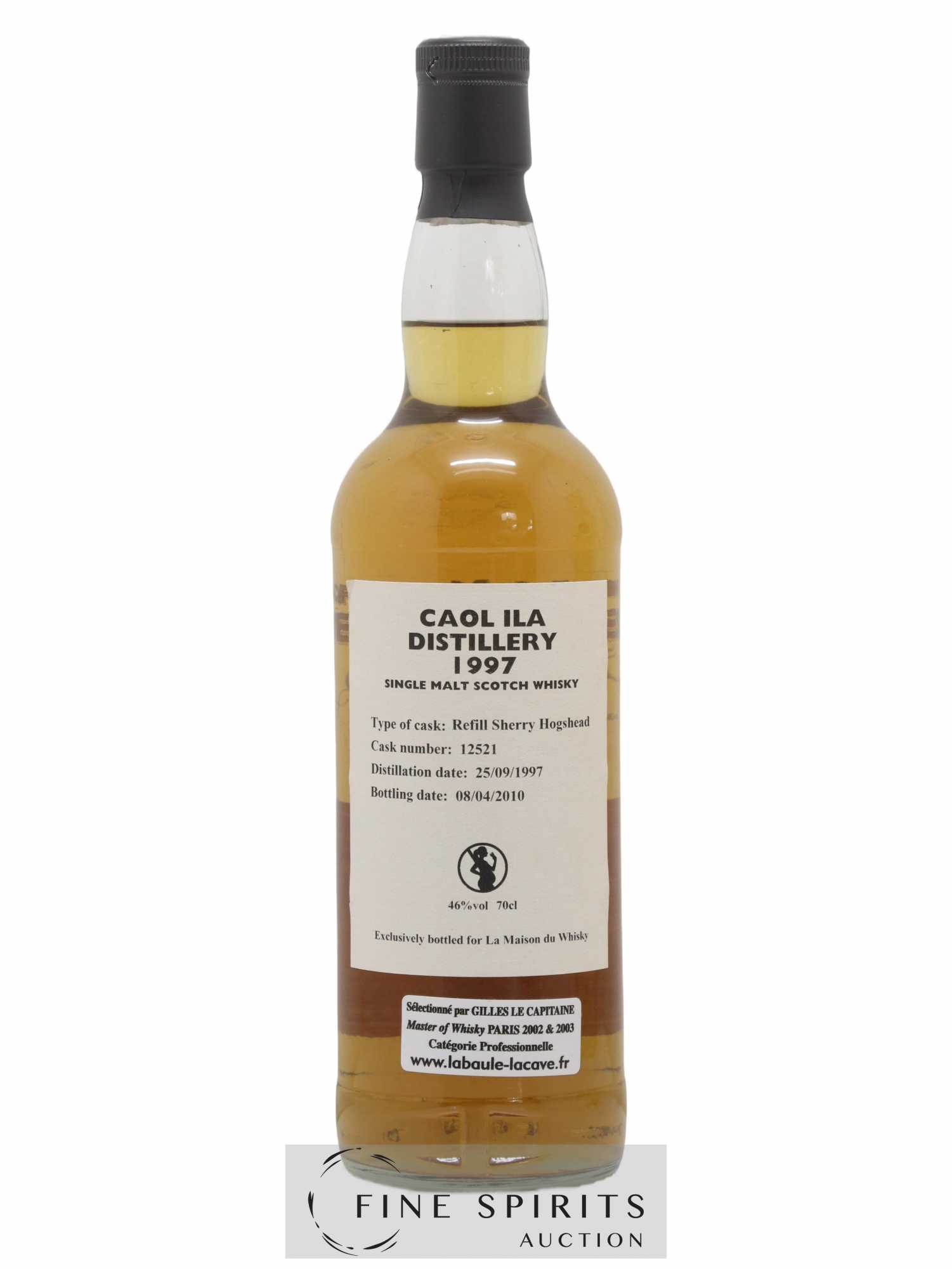 Caol Ila 1997 Gordon & MacPhail Reserve Cask n°12521 - One of 378 - bottled 2010 LMDW - Lot de 1 bouteille - 2
