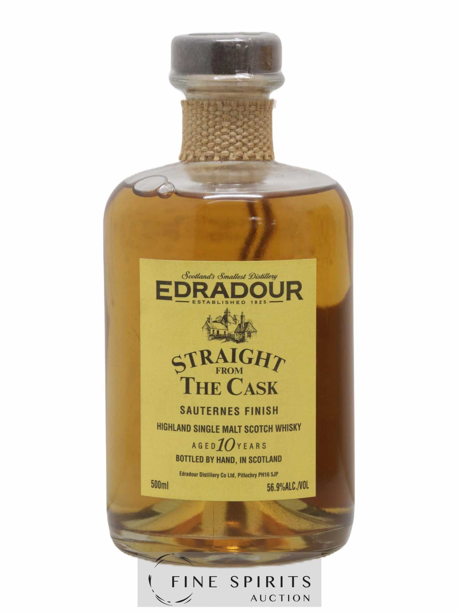 Edradour 10 years 1993 Of. Sauternes Finish Cask n°04-11-1 - One of 442 - bottled 2004 Straight from the Cask - Lot of 1 bottle - 1