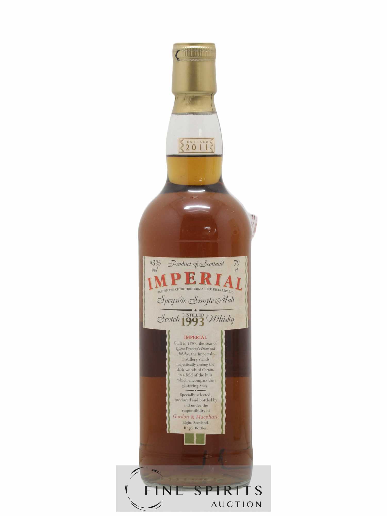Imperial 1993 Gordon & MacPhail bottled 2011 - Lot de 1 bouteille - 1
