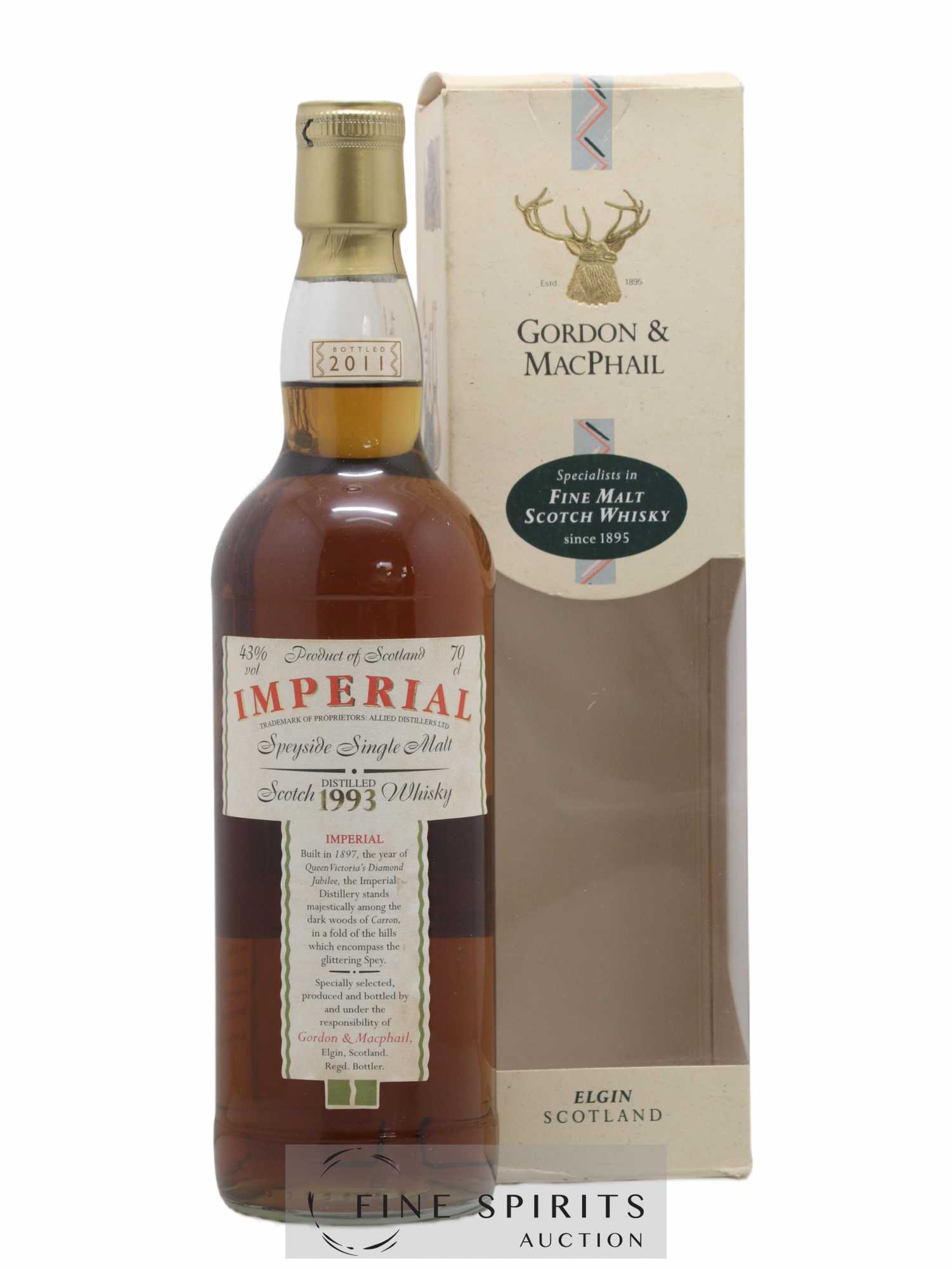 Imperial 1993 Gordon & MacPhail bottled 2011 - Lot de 1 bouteille - 0