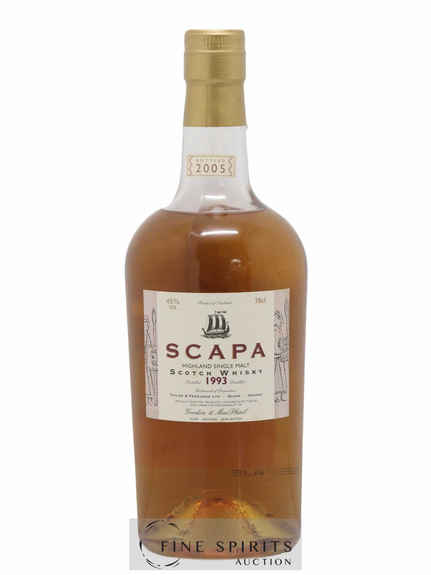 Scapa 1993 Gordon & MacPhail bottled 2005 - Lot of 1 bottle - 1