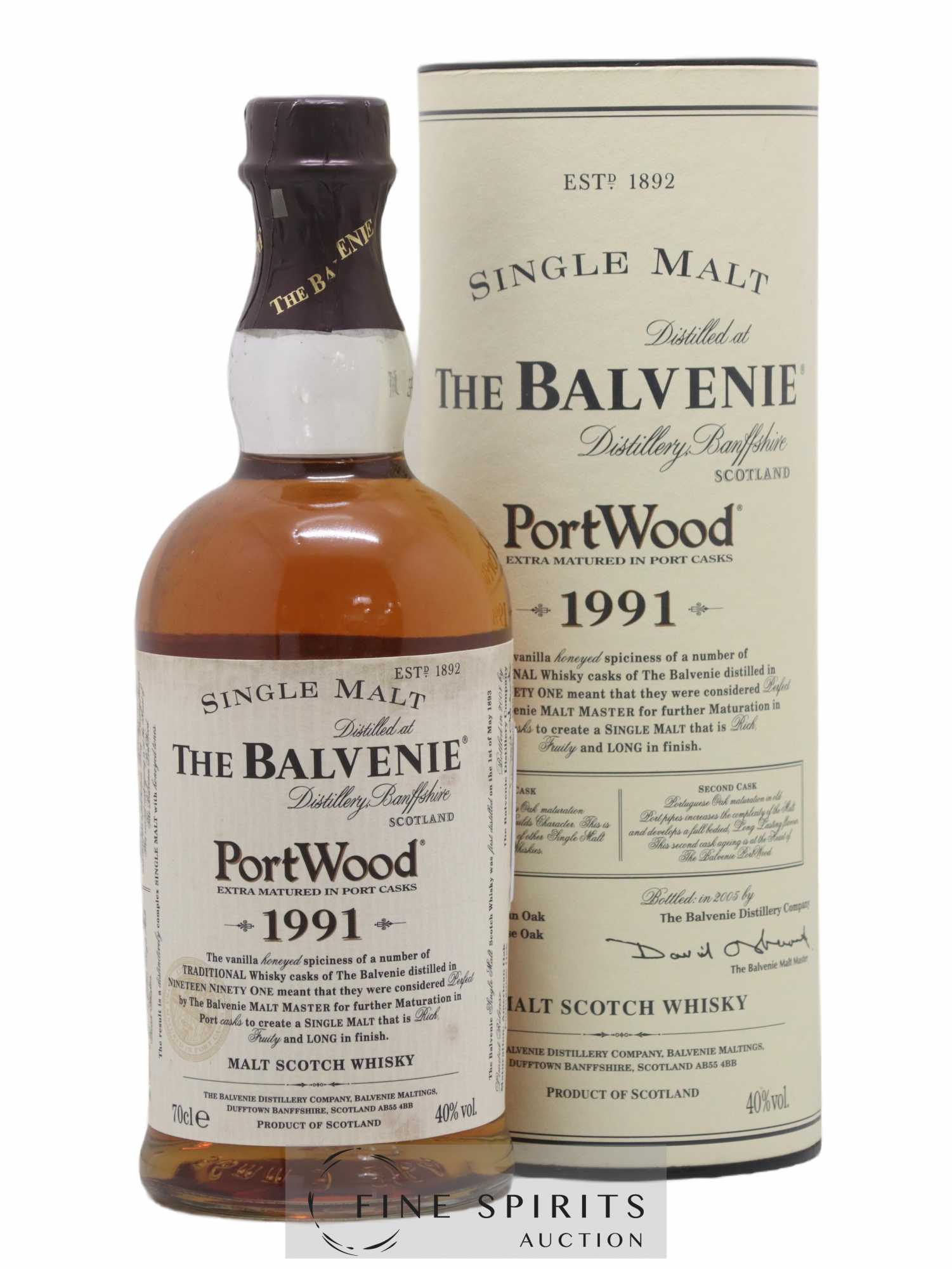 Balvenie (The) 1991 Of. Port Wood - Posten von 1 Flasche - 0