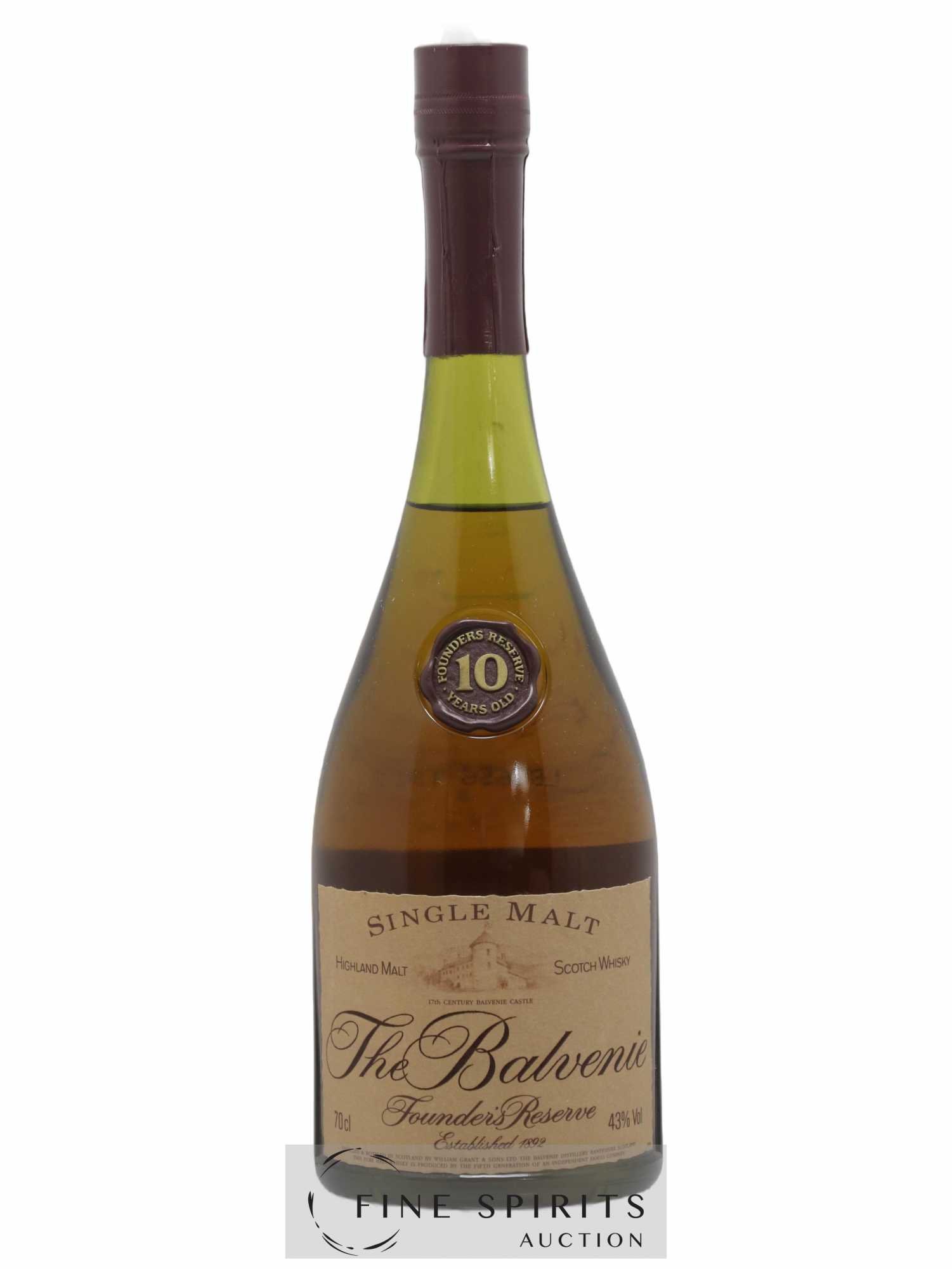 Balvenie (The) 10 years Of. Founder's Reserve Marie Brizard Import - Lot de 1 bouteille - 1