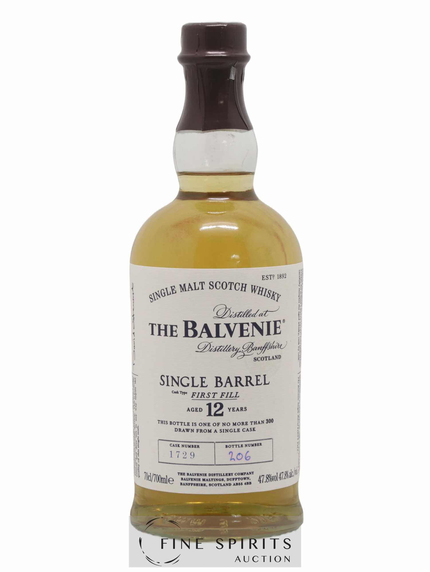 Balvenie (The) 12 years Of. Single Barrel Cask n°1729 - Lot de 1 bouteille - 1
