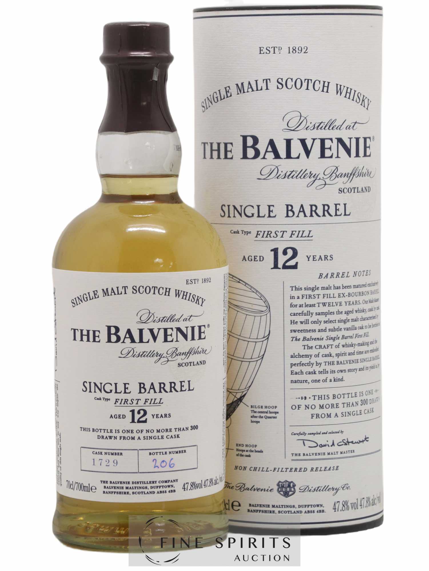 Balvenie (The) 12 years Of. Single Barrel Cask n°1729 - Lot de 1 bouteille - 0