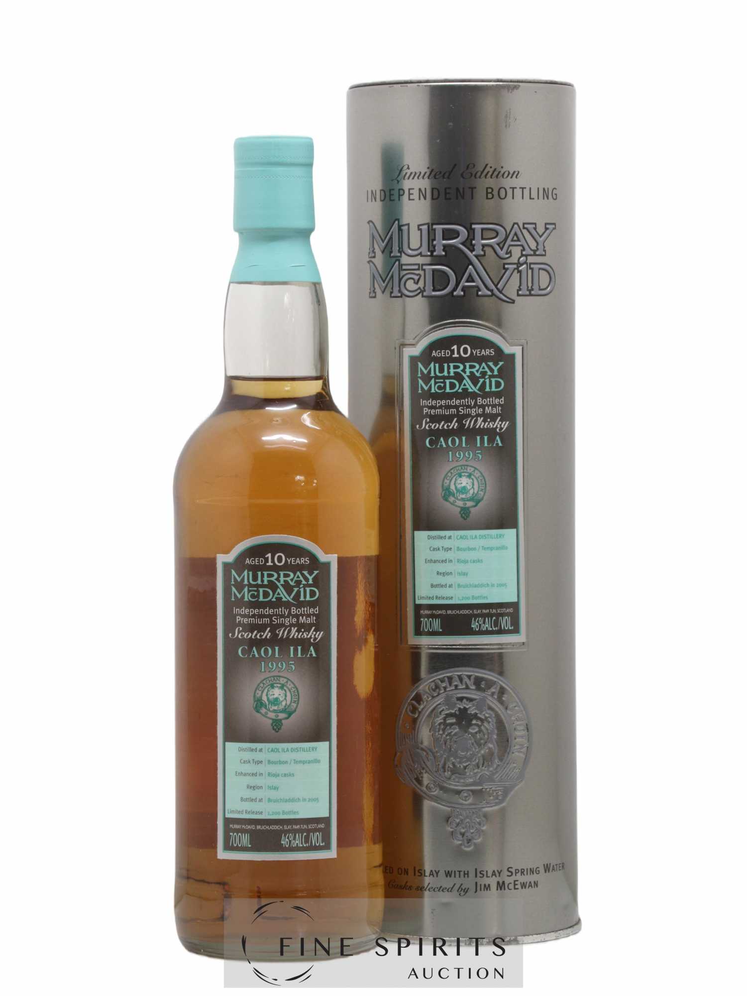 Caol Ila 10 years 1995 Murray Mc David Rioja Casks - One of 1200 - bottled 2005 - Lot de 1 bouteille - 0