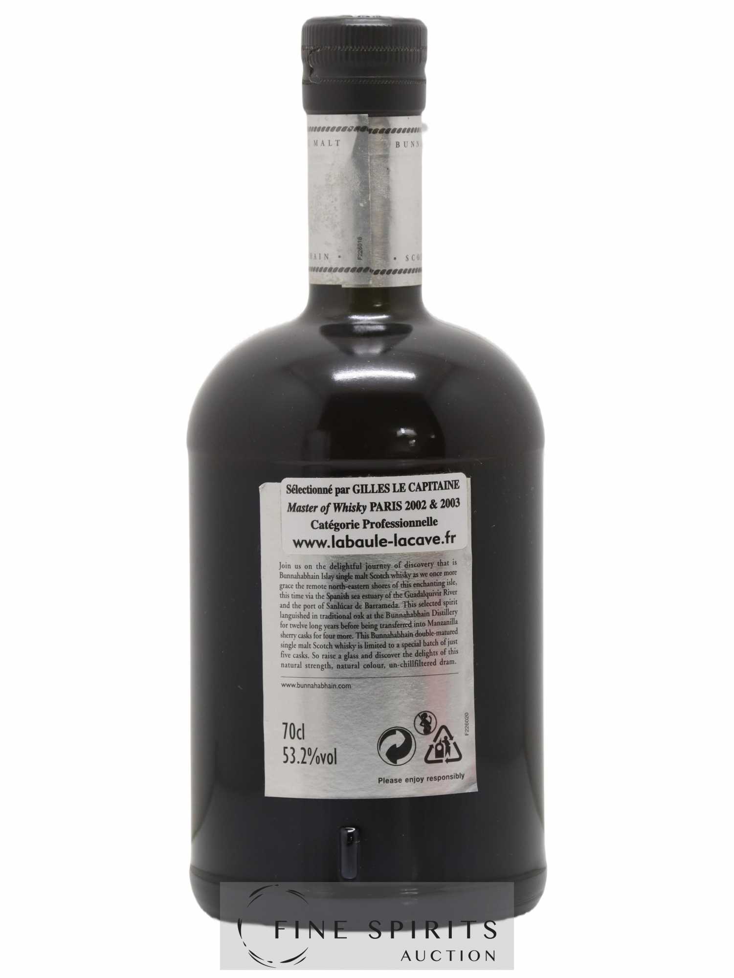 Bunnahabhain 16 years Of. Manzanilla Sherry Wood Finish One of 3792 - Lot de 1 bouteille - 2