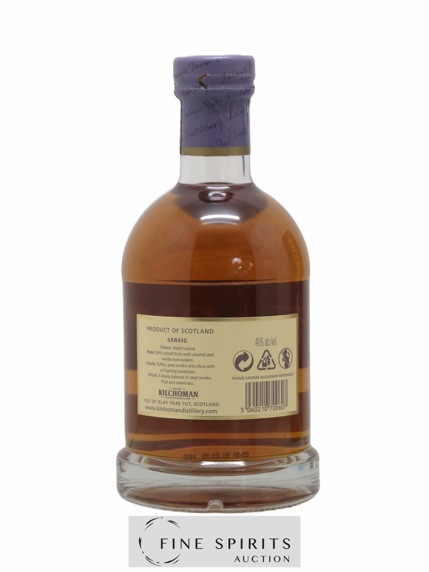 Kilchoman Of. Sanaig - Lot de 1 bouteille - 2