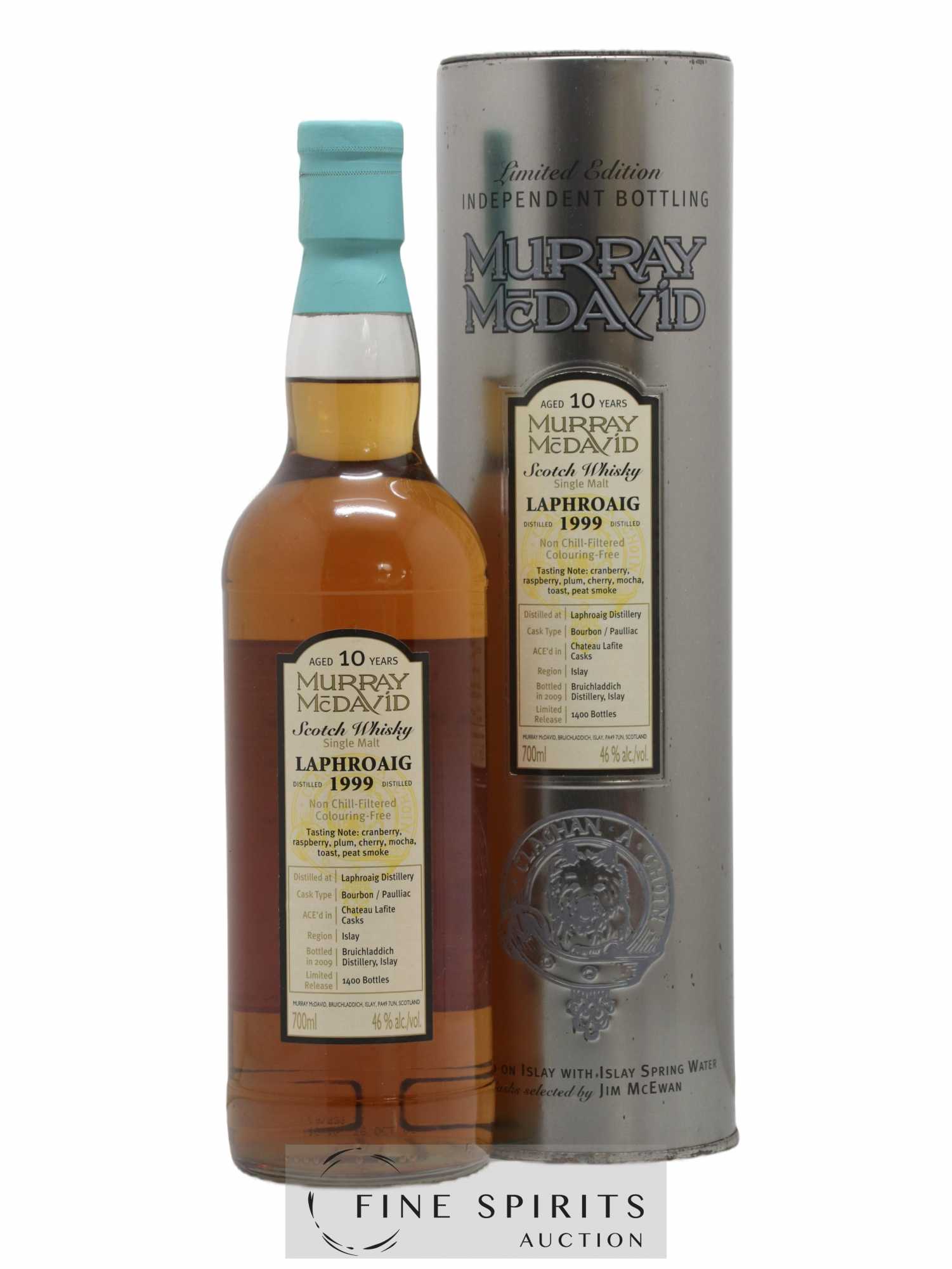 Laphroaig 10 years 1999 Murray Mc David Ace'd in Château Lafite Casks - One of 1400 - Lot de 1 bouteille - 0