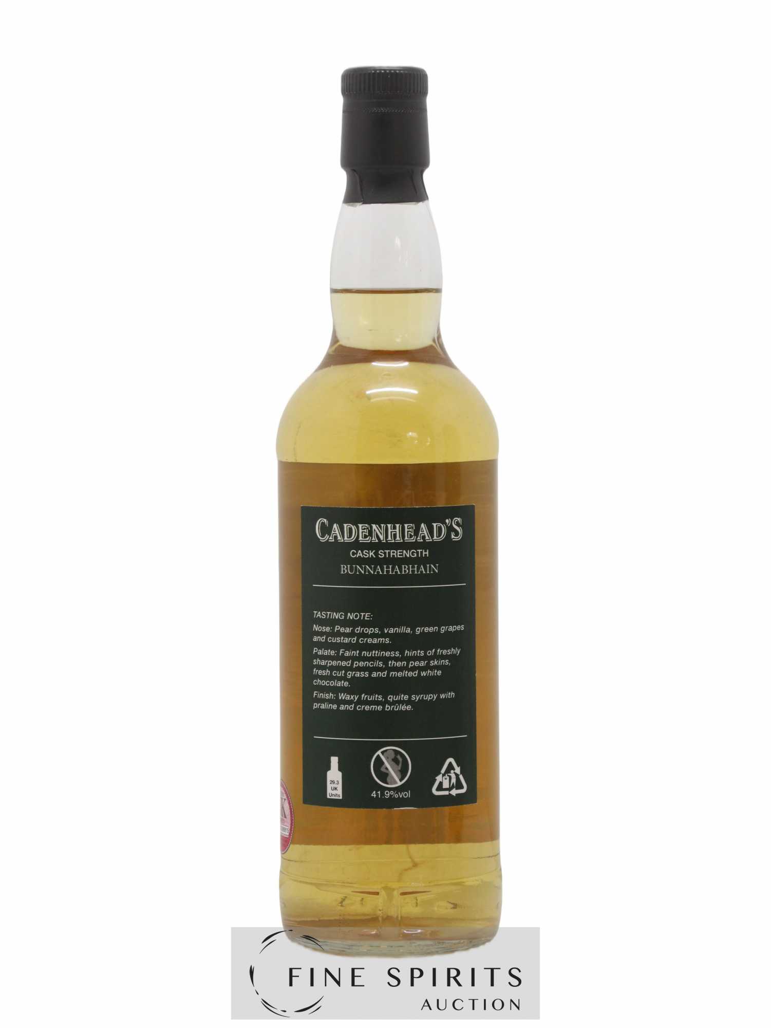 Bunnahabhain 27 years 1989 Cadenhead's Cask Strength One of 192 - bottled 2017 Authentic Collection - Lot de 1 bouteille - 2