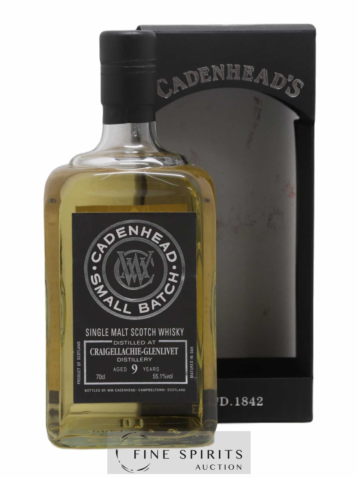 Craigellachie 9 years 2009 Cadenhead's Small Batch One of 570 - bottled 2018 - Posten von 1 Flasche - 0