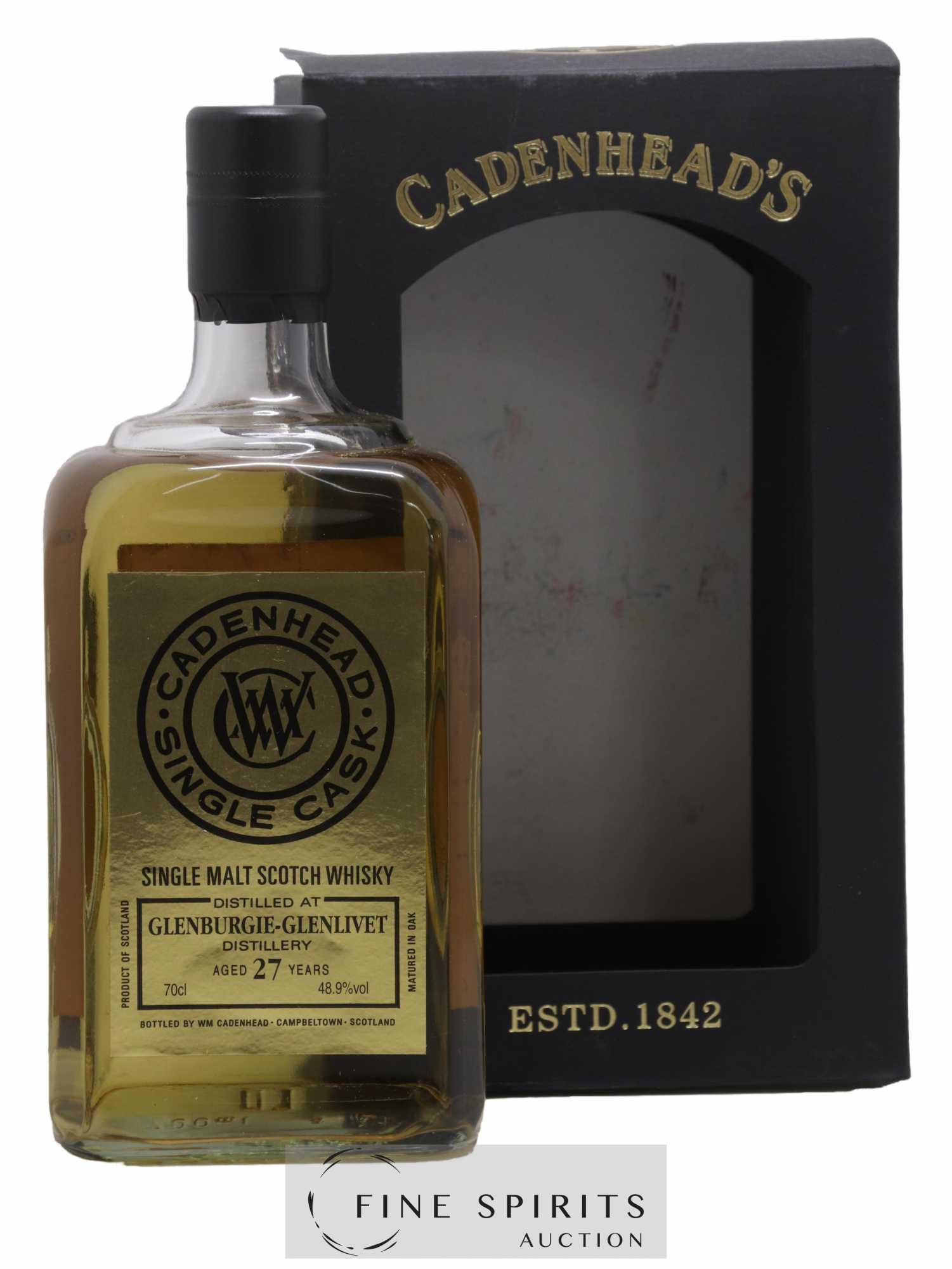 Glenburgie 27 years 1992 Cadenhead's Single Cask One of 222 - bottled 2019 - Lot de 1 bouteille - 0