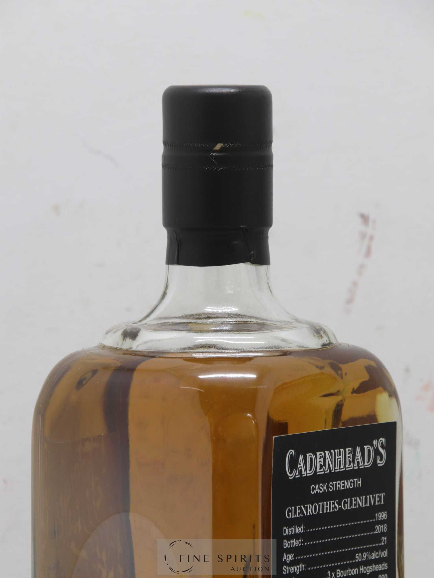 Glenrothes 21 years 1996 Cadenhead's Small Batch One of 990 - bottled 2018 - Lot of 1 bottle - 3