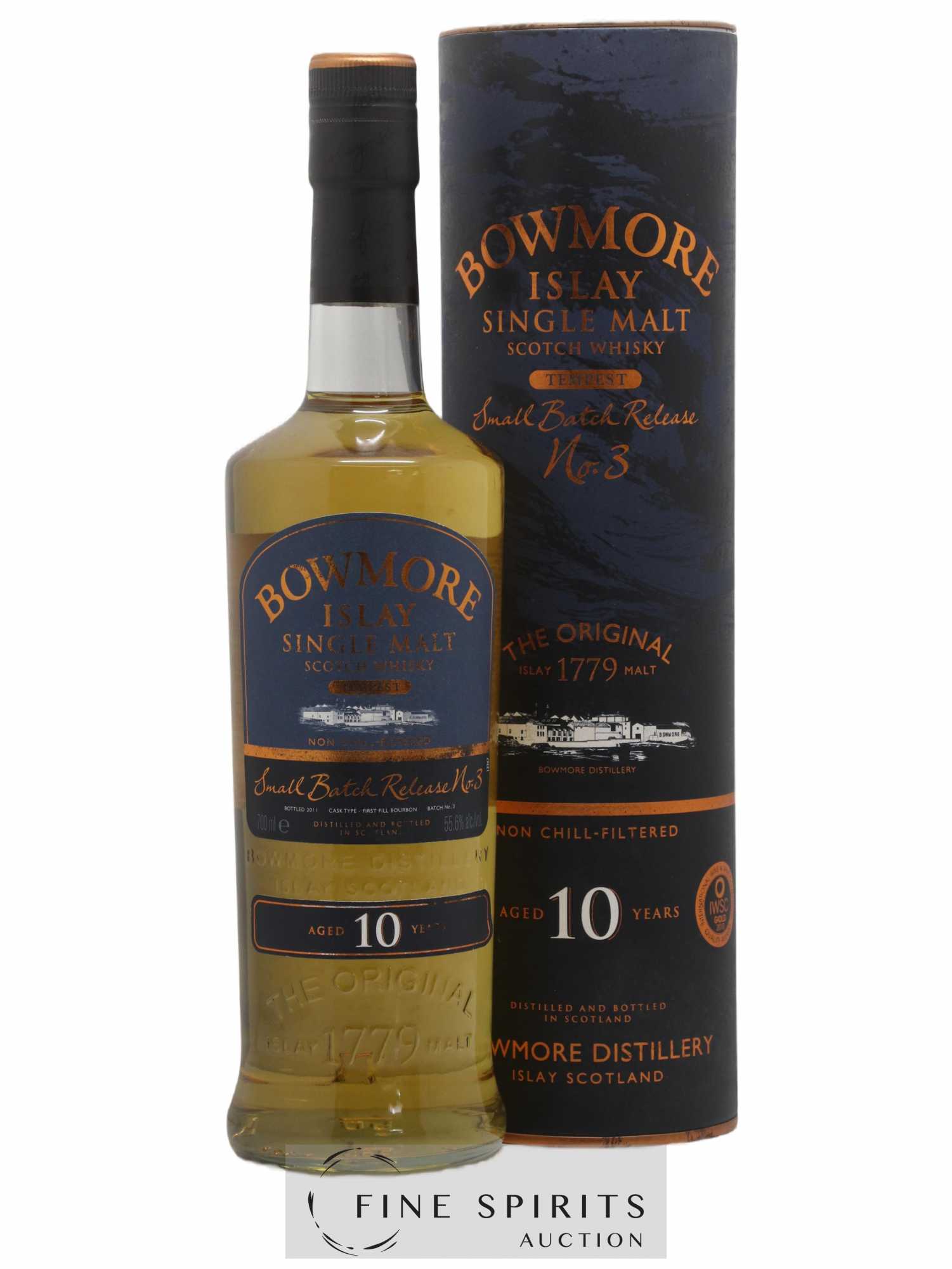 Bowmore 10 years Of. Tempest Small Batch Release n° 3 - bottled 2011 - Lot de 1 bouteille - 0