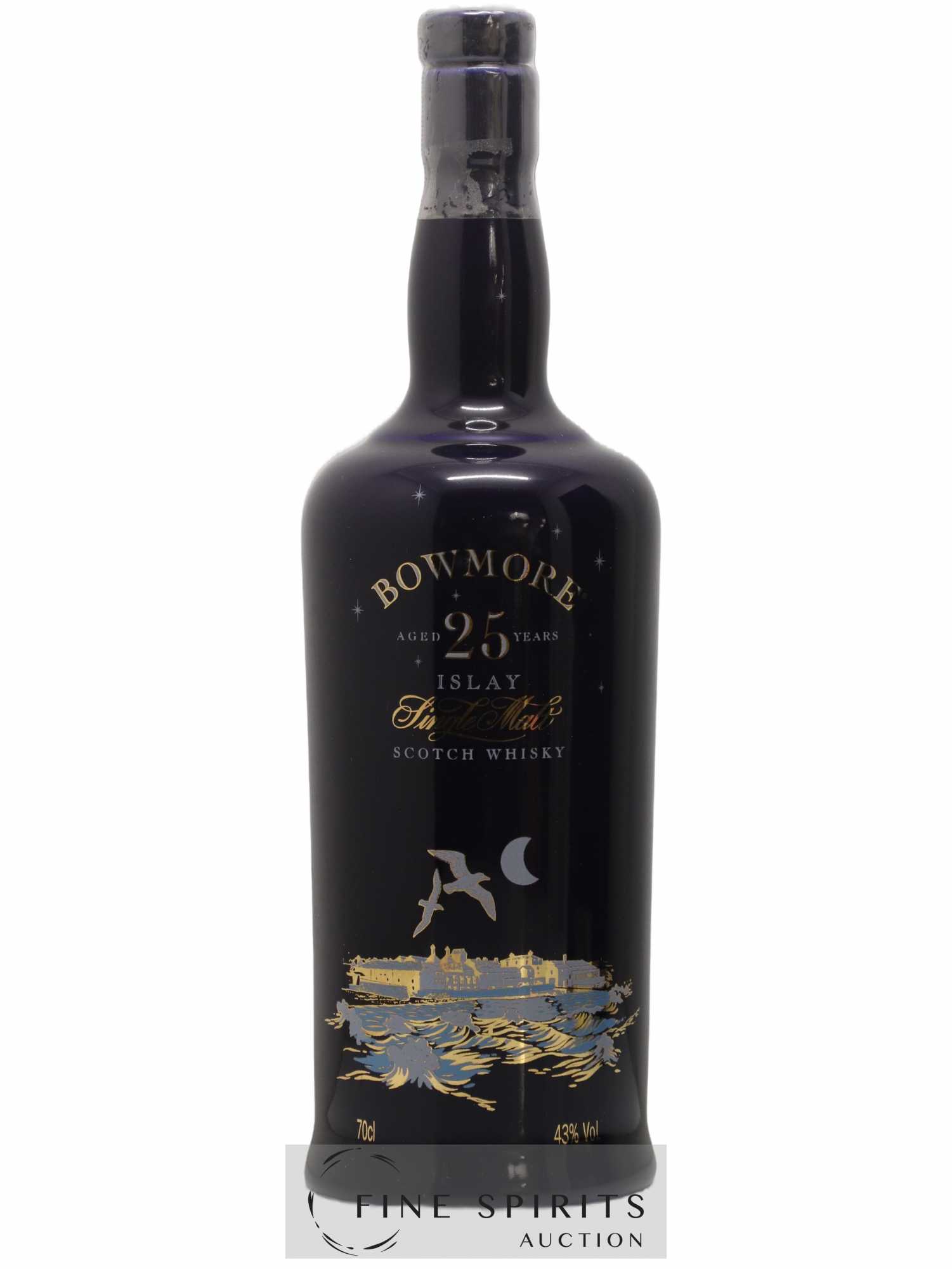 Bowmore 25 years Of. Blue Ceramic bottle - Lot de 1 bouteille - 1