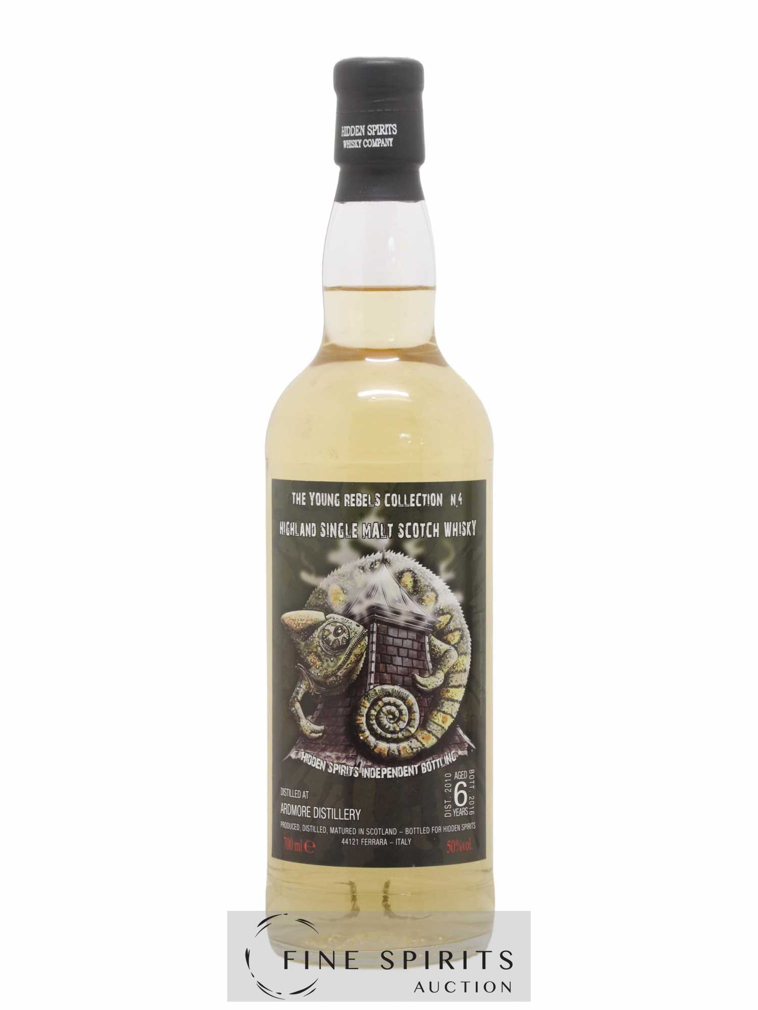 Ardmore 6 years 2010 Hidden Spirits bottled 2016 Young Rebels Collection n4 - Lot de 1 bouteille - 1